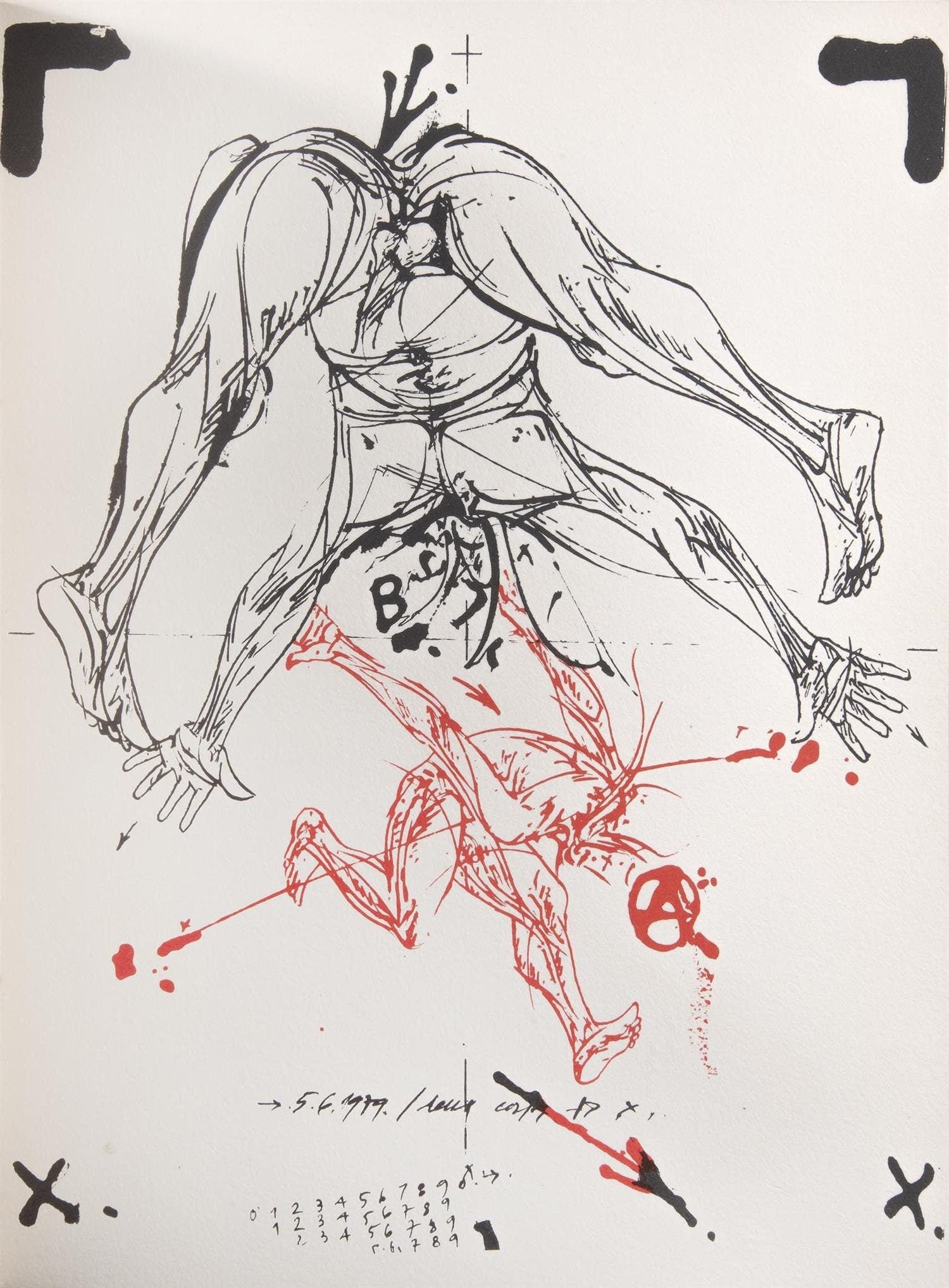Vladimir Veličković, Composition, Ediciones Polígrafa, Redfern Gallery, Limited Edition Lithograph