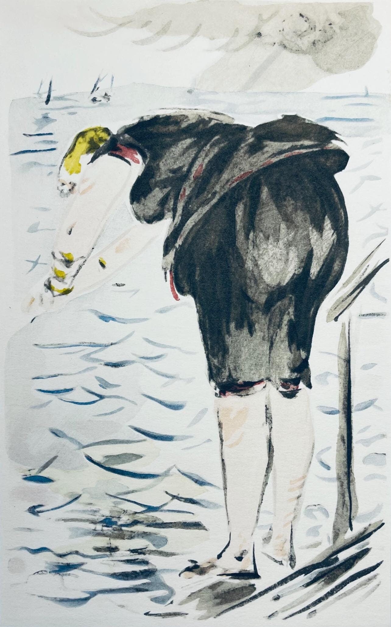 Édouard Manet, Composition, Édouard Manet, Letters with Aquarelles, Limited Edition Lithograph