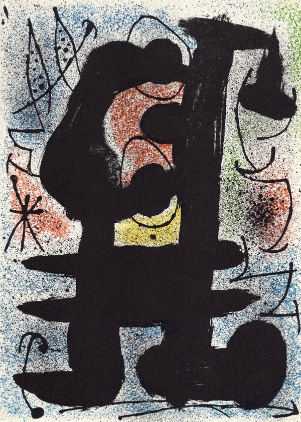 Joan Miró, Composition (Cramer 112; Mourlot 439-442), Derrière le miroir, Limited Edition Lithograph