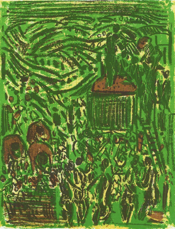 André Cottavoz, Composition, L'Odyssée, Limited Edition Lithograph