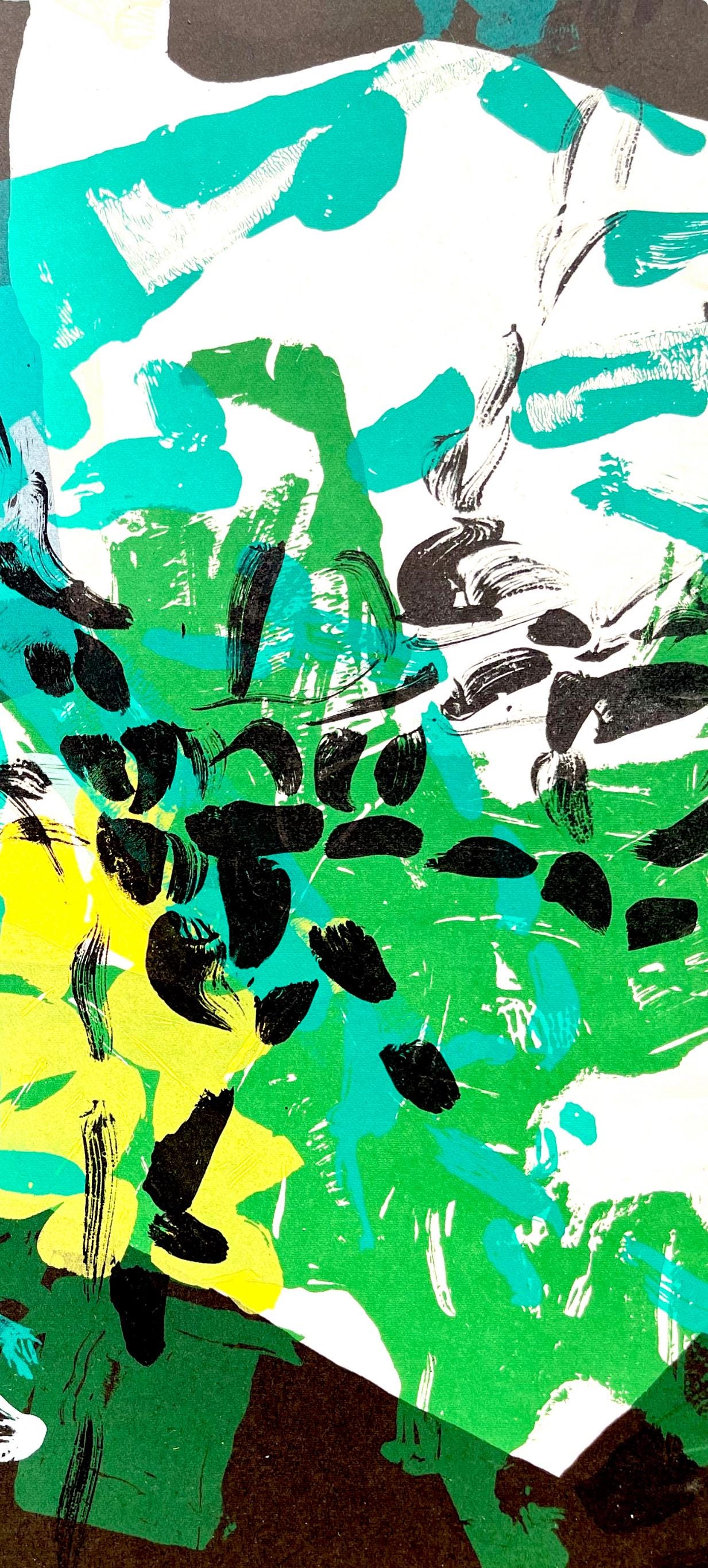 Jean-Paul Riopelle, Composition, Derrière le miroir, Limited Edition Lithograph