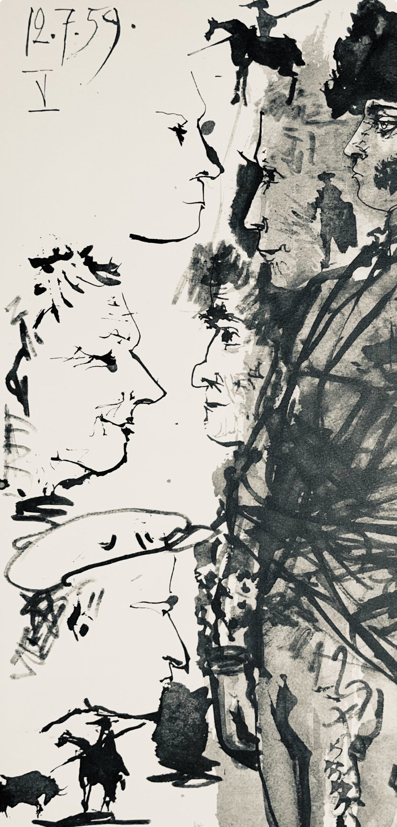 Pablo Picasso, Composition (Bloch 1276; Czwiklitzer 23), Toros y Toreros, Limited Edition Lithograph