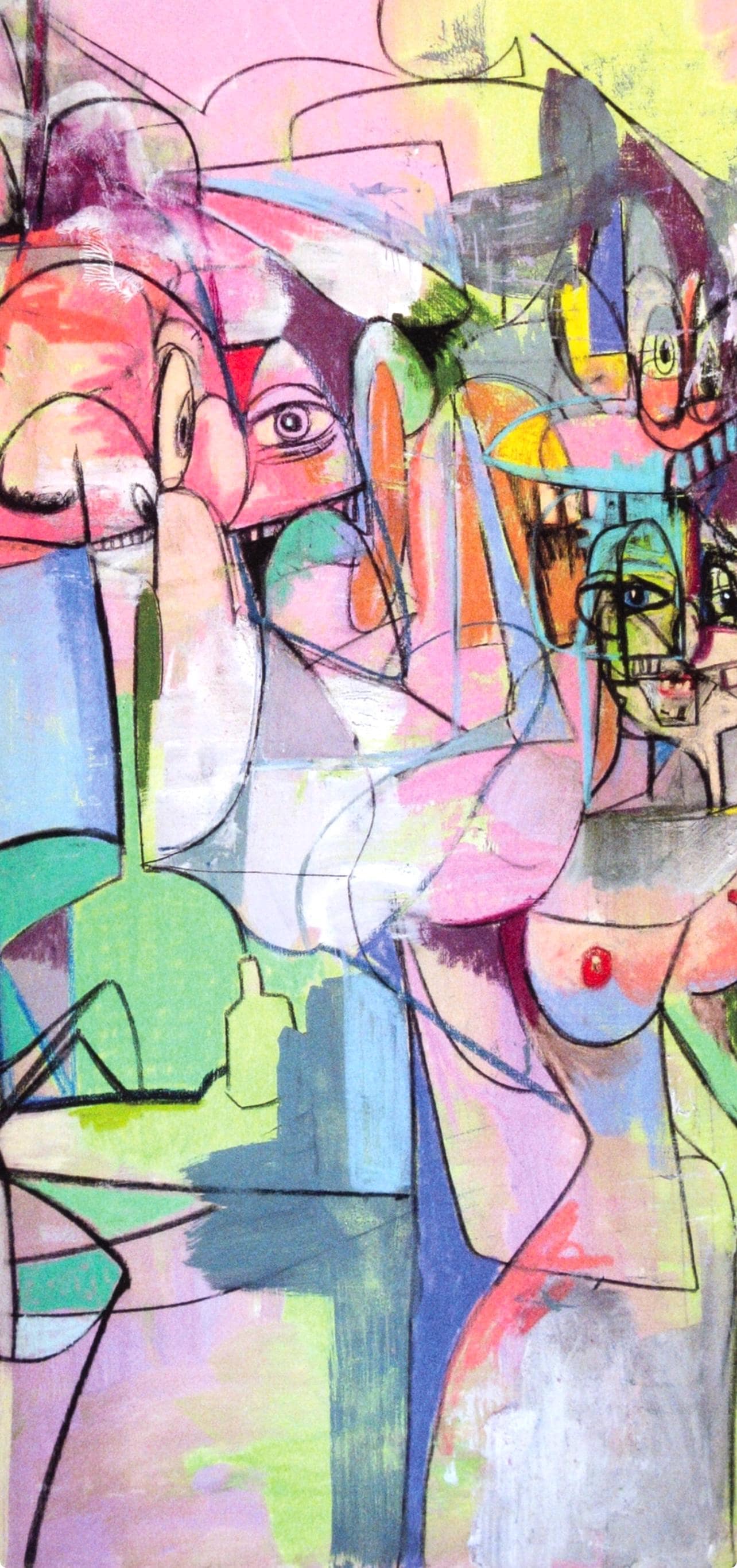 George Condo, Figure Change, Drawing Paintings, Limited Edition Four Color Process Print