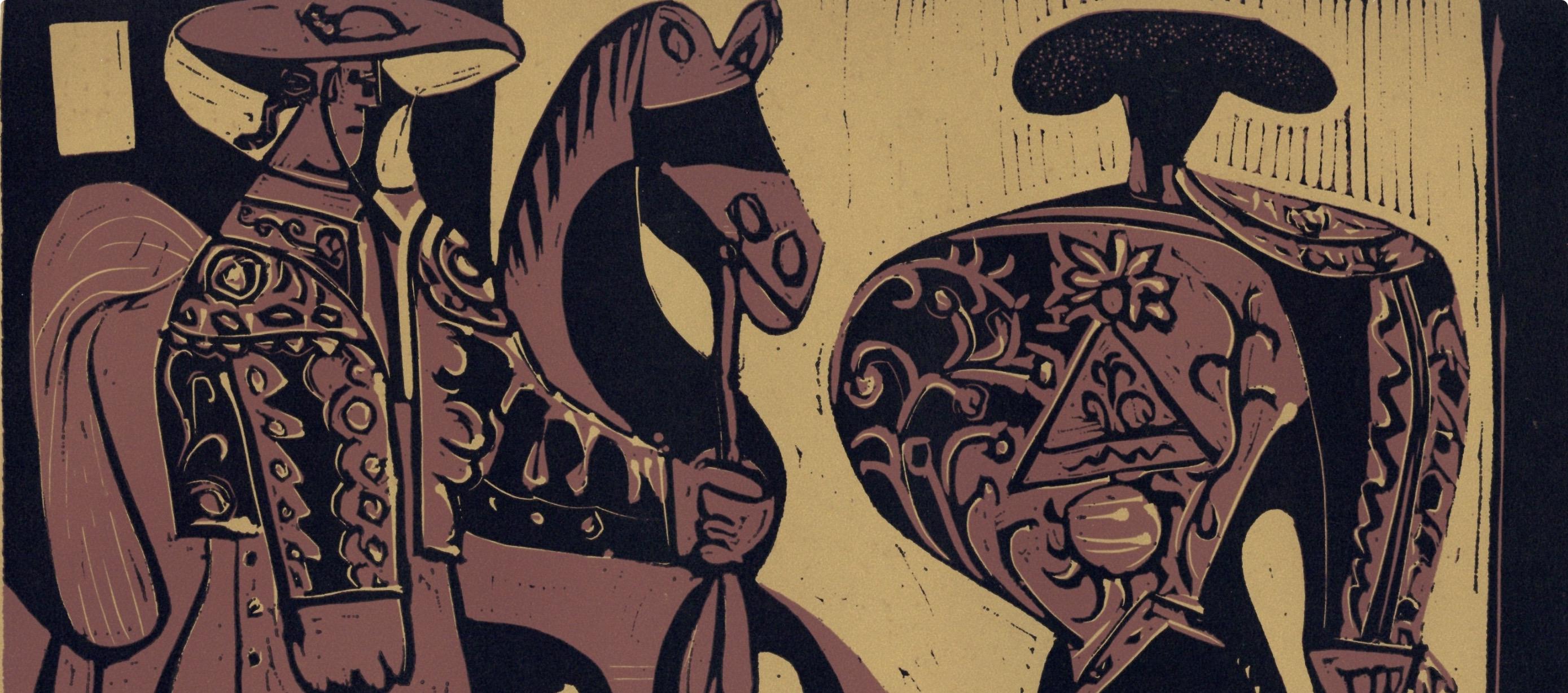 Pablo Picasso, Picador and Matador (Orozco 214), Grabados al linóleo, Limited Edition Linocut