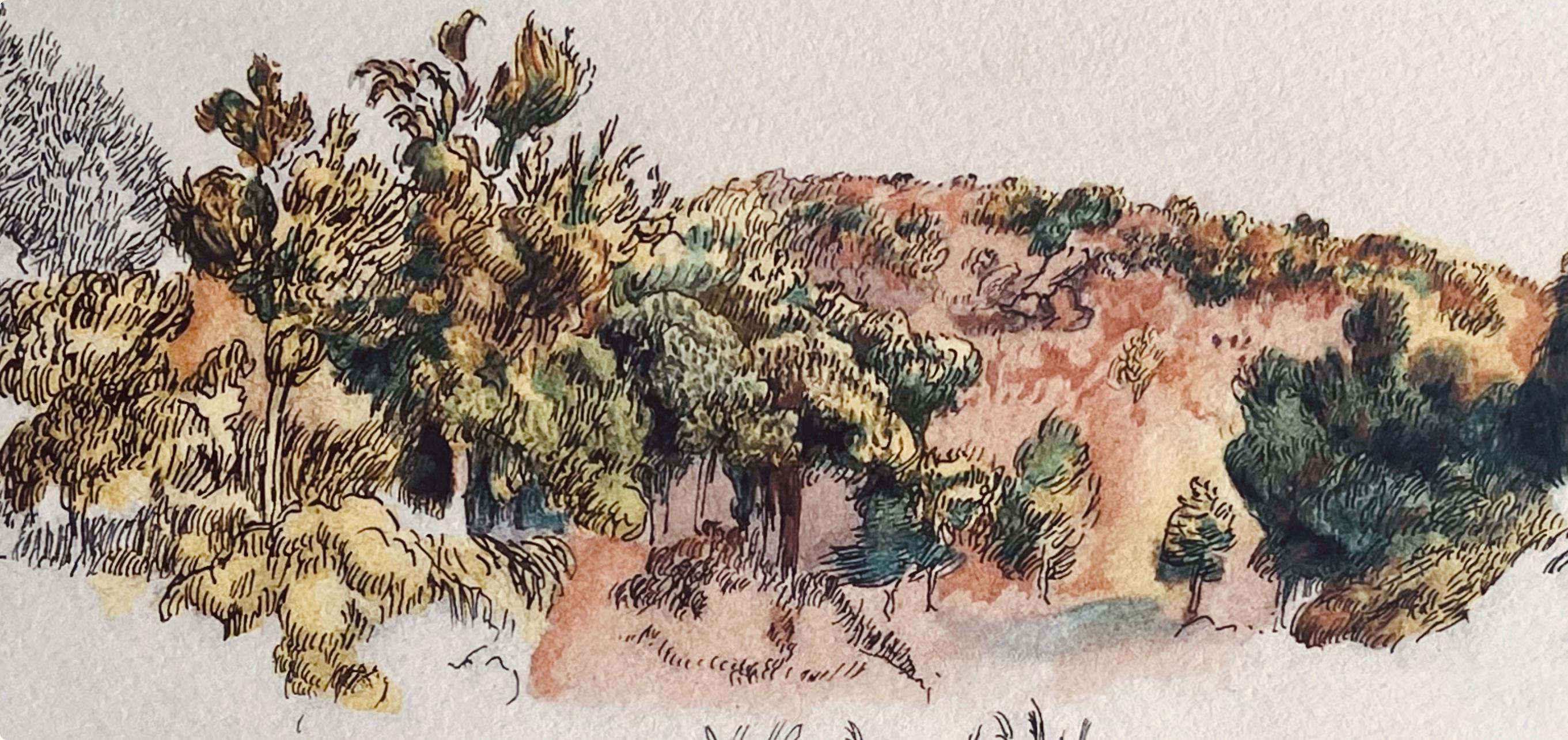 Pierre-Auguste Renoir, Composition, Seize Aquarelles et Sanguines de Renoir, Limited Edition Lithograph
