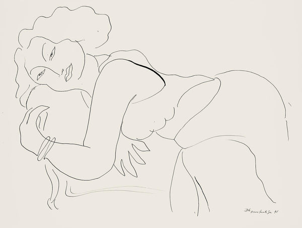 Henri Matisse, Série D, var. 6 (Duthuit 9), Henri Matisse, Dessins, Thèmes et variations, Limited Edition Lithograph