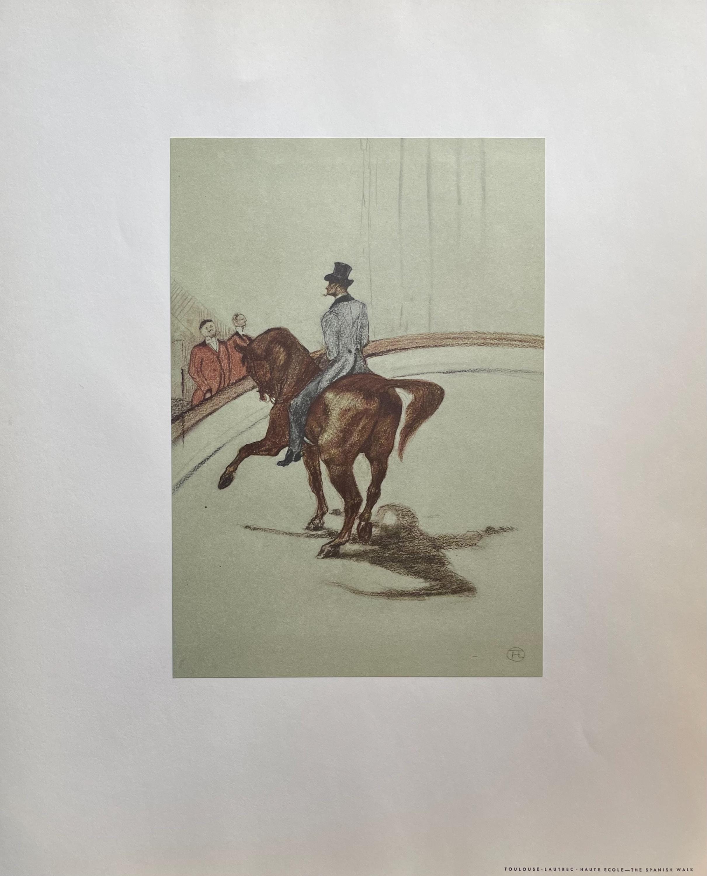 Henri de Toulouse-Lautrec, Haute École-The Spanish Walk, Henri de Toulouse-Lautrec, At the Circus, Limited Edition Lithograph