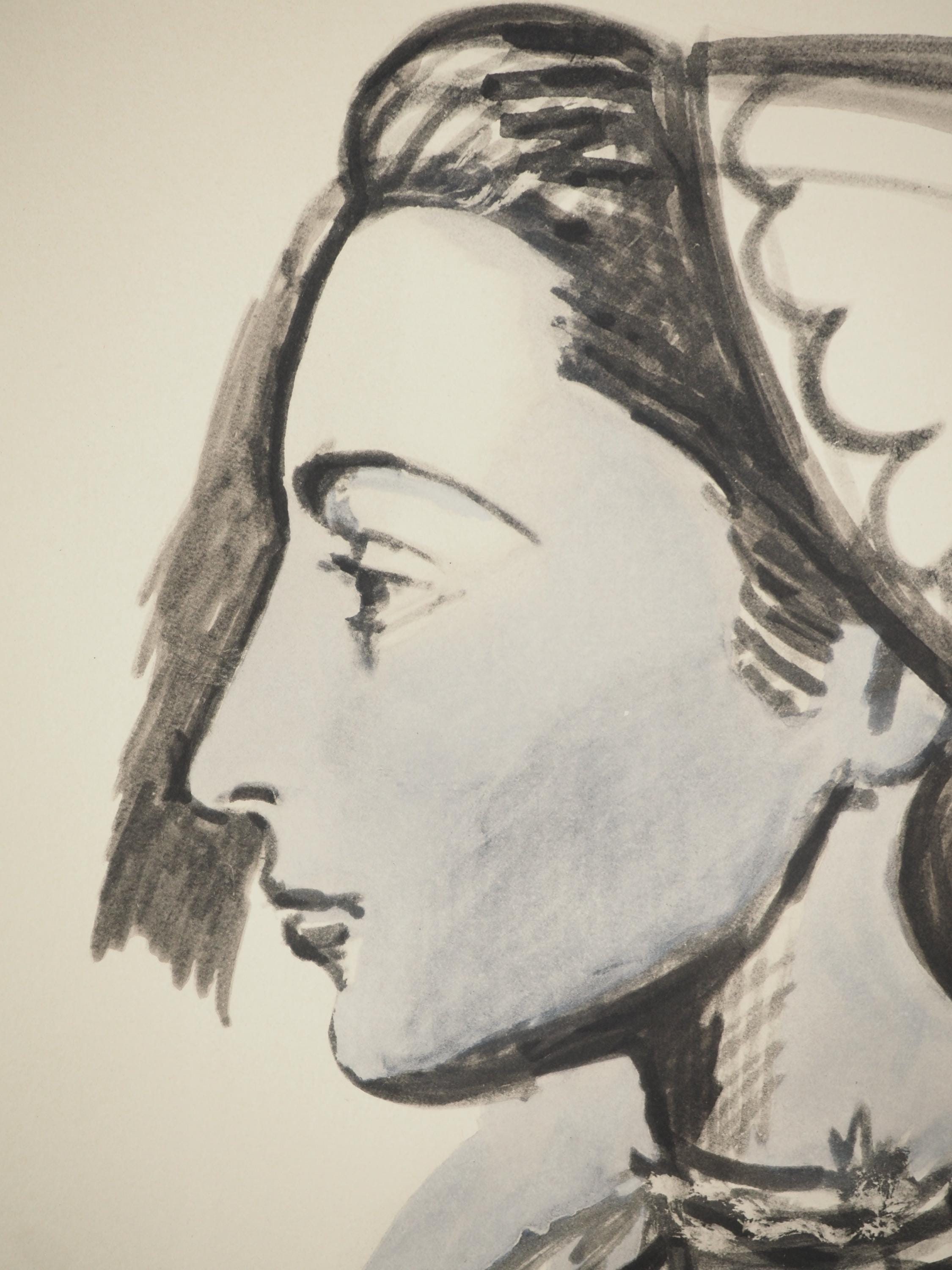 Pablo Picasso, Composition (Orozco 238), Picasso, La flûte double, Limited Edition Lithograph