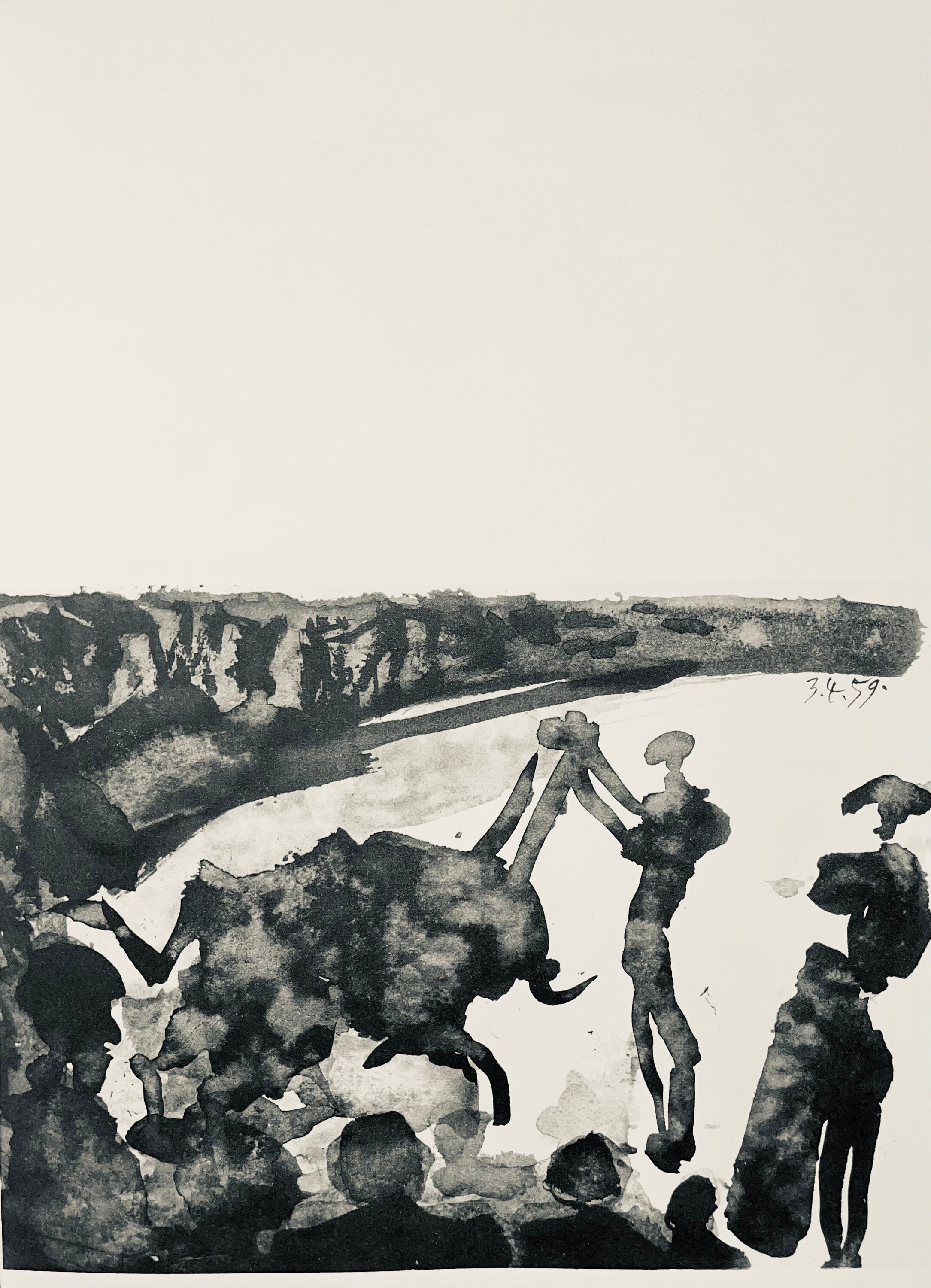 Pablo Picasso, Composition (Bloch 1276; Czwiklitzer 23), Toros y Toreros, Limited Edition Lithograph