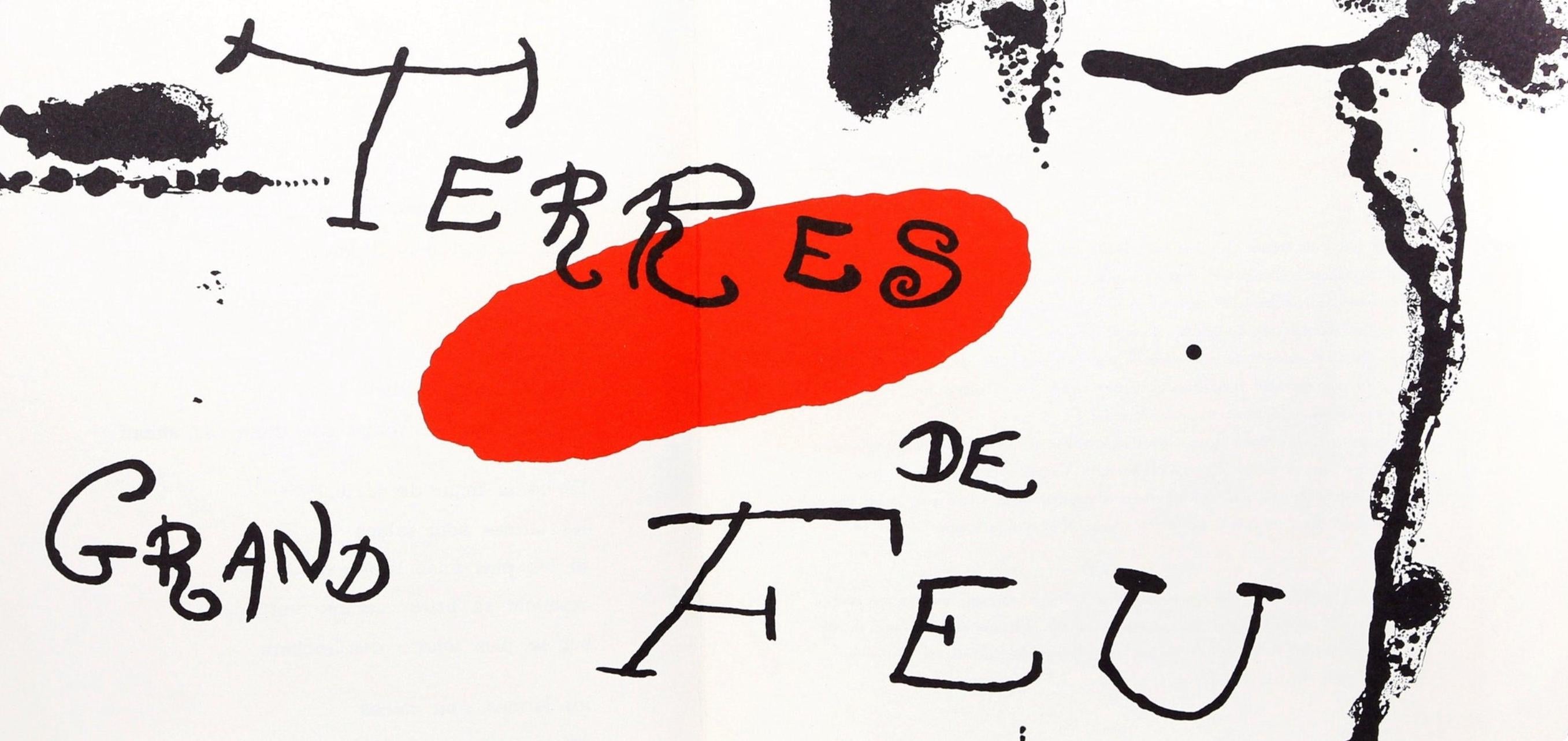 Joan Miró, Composition (Cramer 34; Mourlot 224), Derrière le miroir, Limited Edition Lithograph