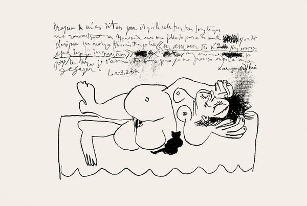 Pablo Picasso, Composition (Bloch 1847; Cramer 87), l’Hommage à Georges Braque, Derrière le miroir, Limited Edition Lithograph