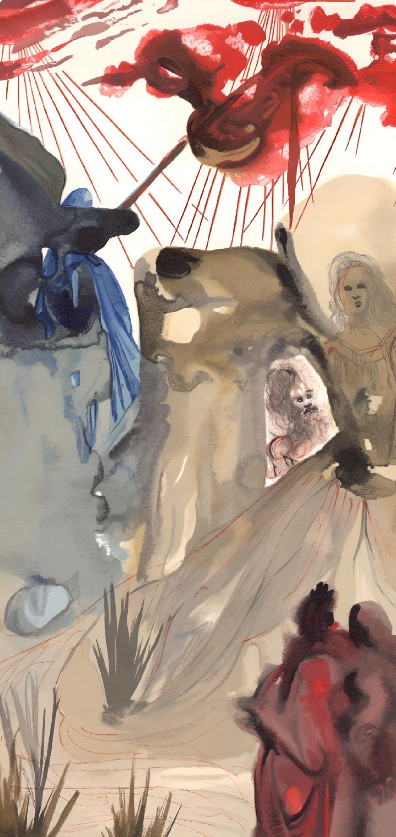 Salvador Dali, The Divine Forest (Michler/Löpsinger 1039-1138; Field 189-200), La Divine Comédie, Limited Edition Woodcut