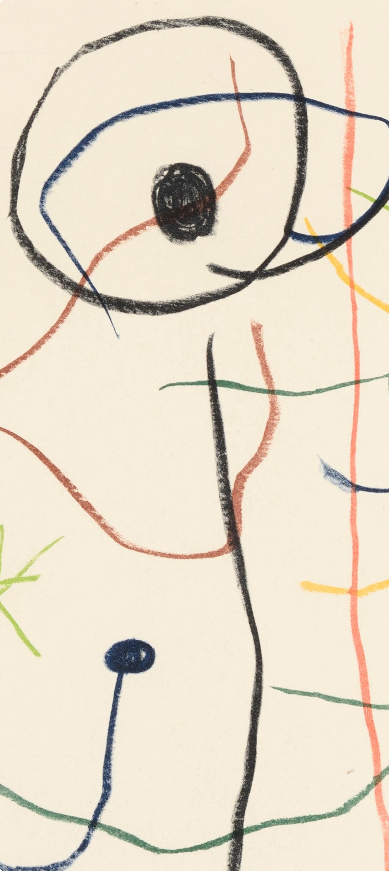 Joan Miró, Composition, Les Peintres mes amis, Limited Edition Lithograph