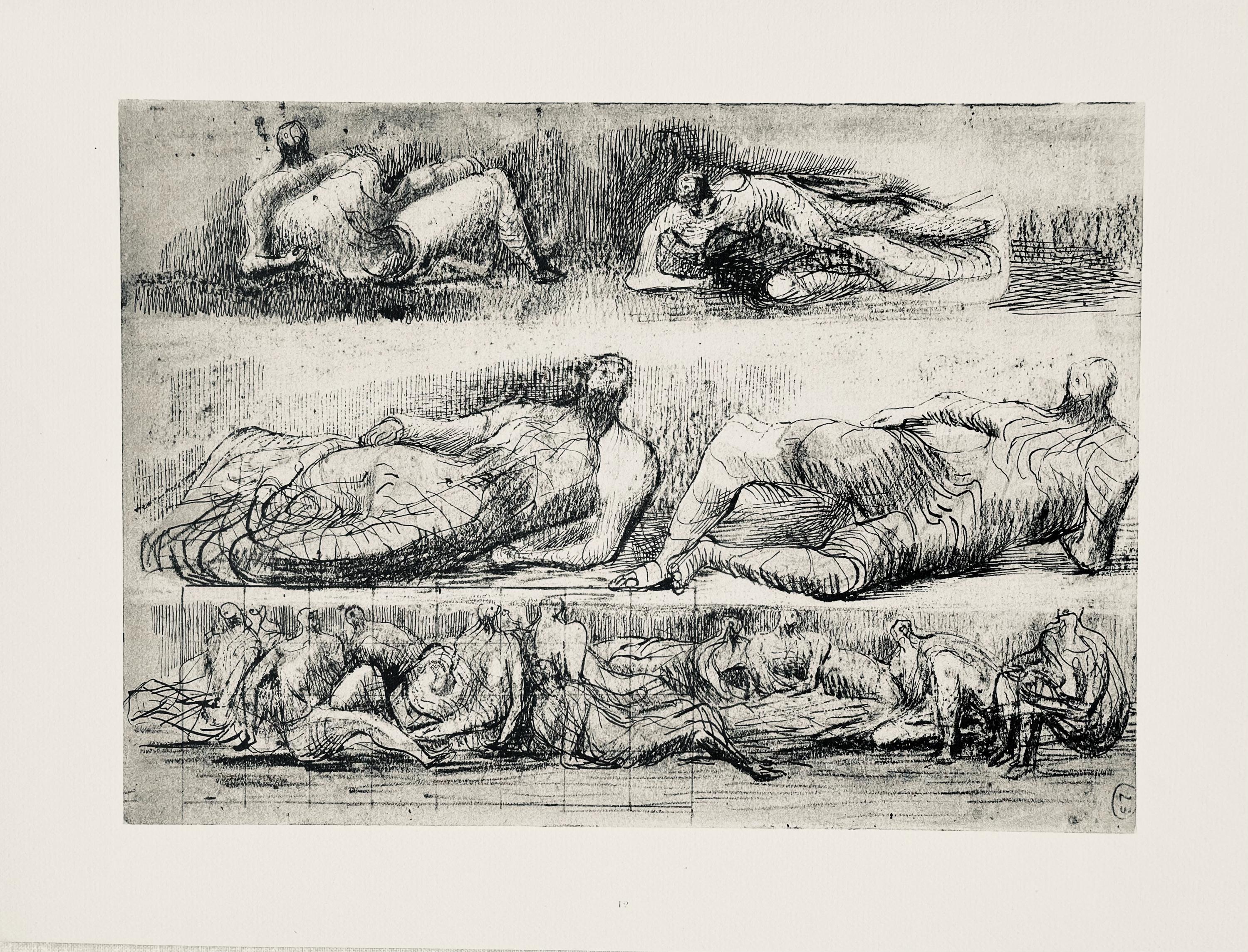 Henry Moore, Reclining Figures, The Drawings of Henry Moore, Limited Edition Lithograph