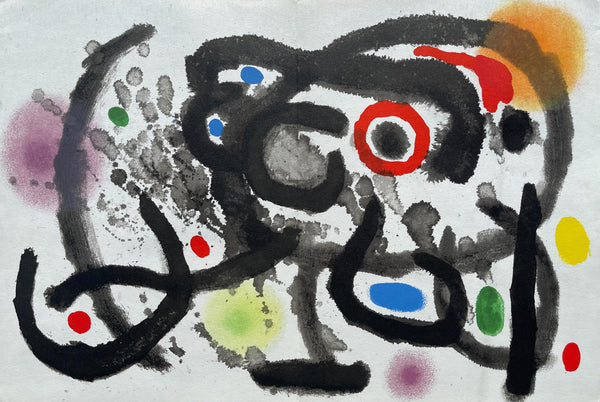 Joan Miró, Composition, Derrière le miroir, Limited Edition Lithograph