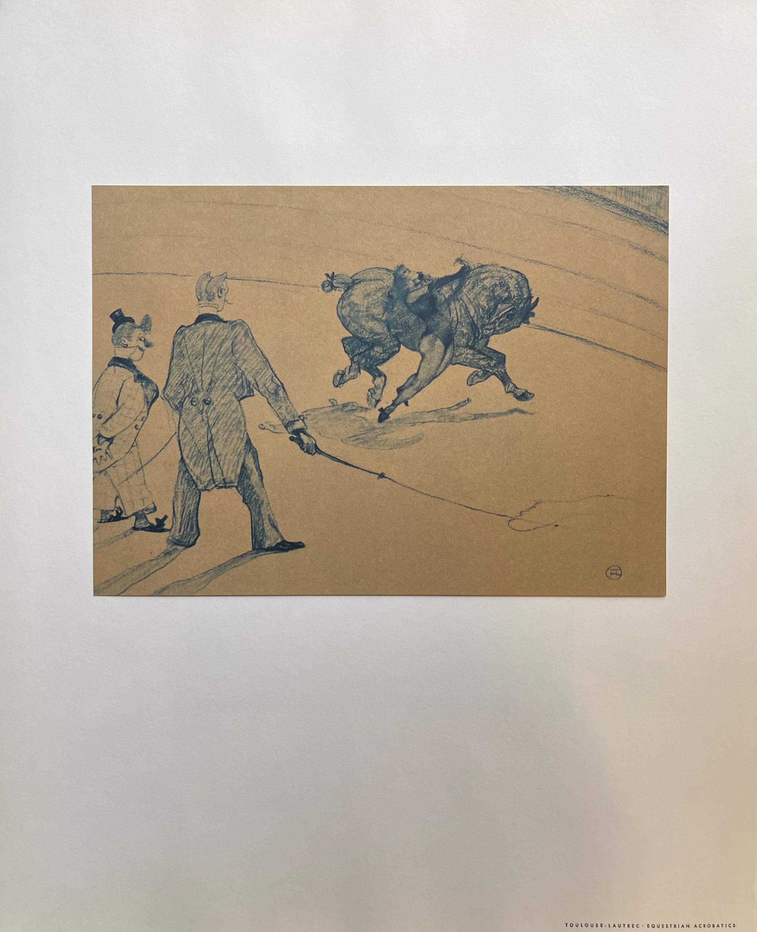 Henri de Toulouse-Lautrec, Equestrian Acrobatics, Henri de Toulouse-Lautrec, At the Circus, Limited Edition Lithograph