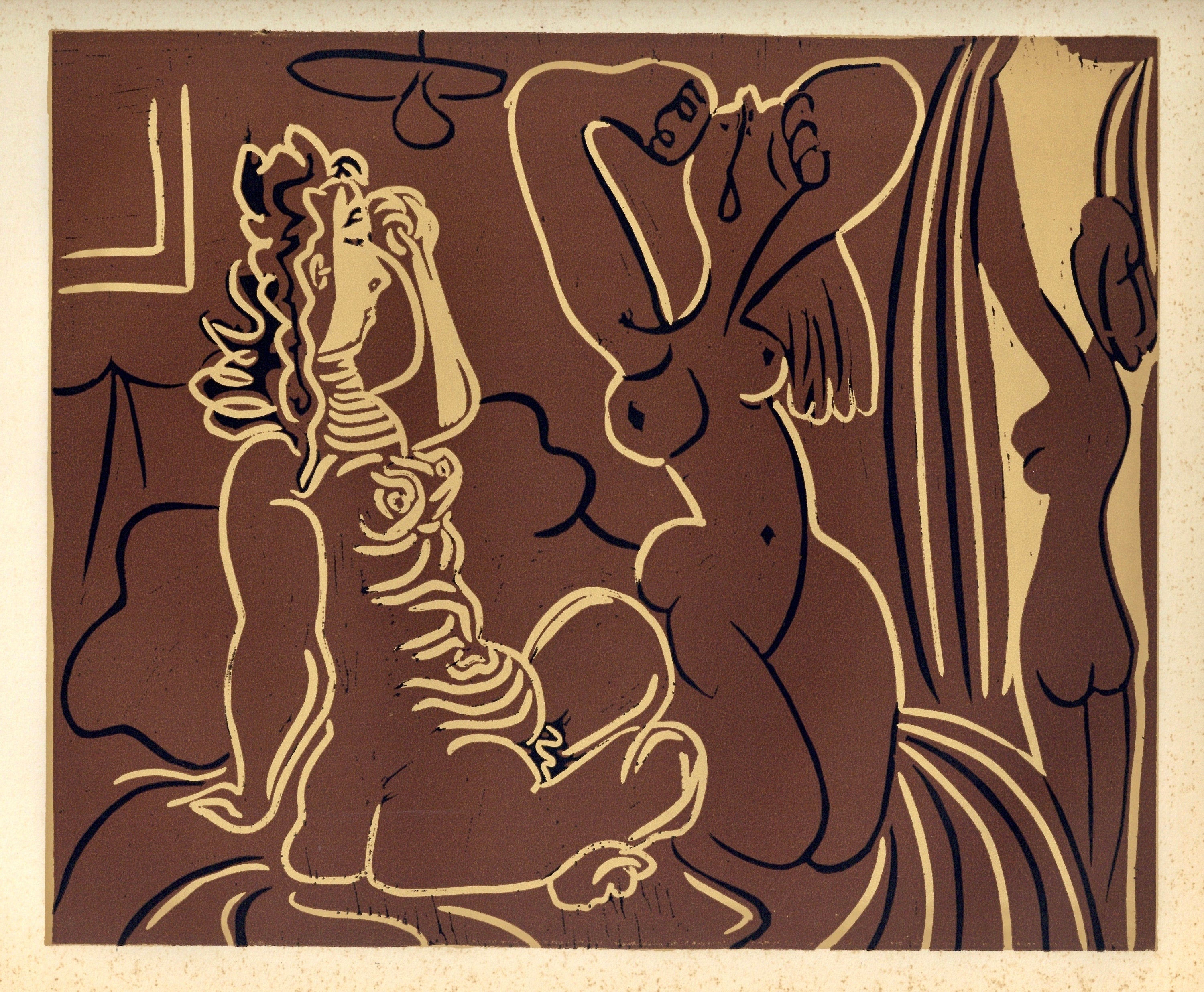 Pablo Picasso, Three Waking Women (Orozco 214), Grabados al linóleo, Limited Edition Linocut