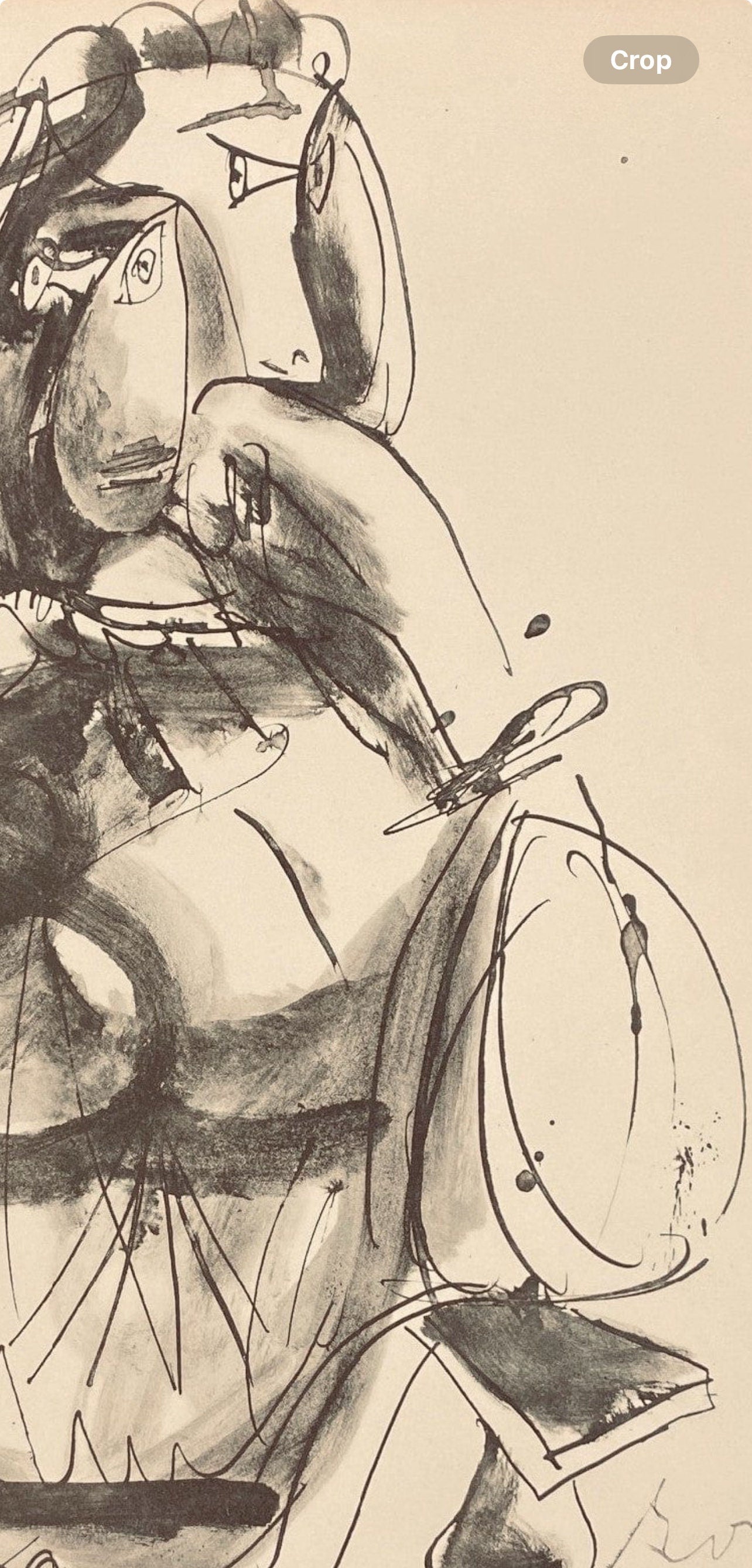 Pablo Picasso, Composition, Carnet de dessins de Picasso, Cahiers d’Art, Limited Edition Lithograph