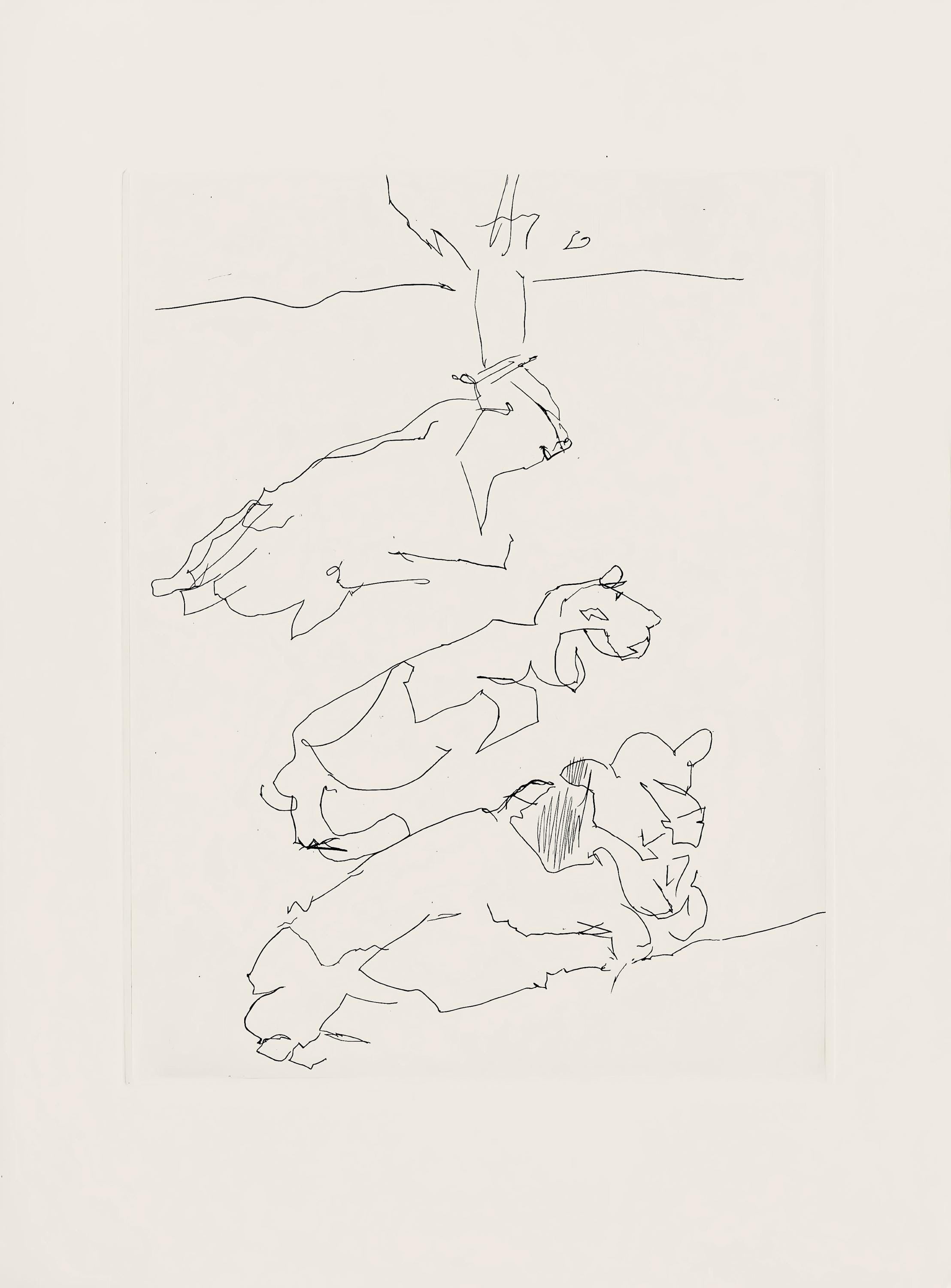 Jacques Villon, Composition (Ginestet/Pouillon 42-64), Hésiode, Les Travaux et les Jours, Limited Edition Etching