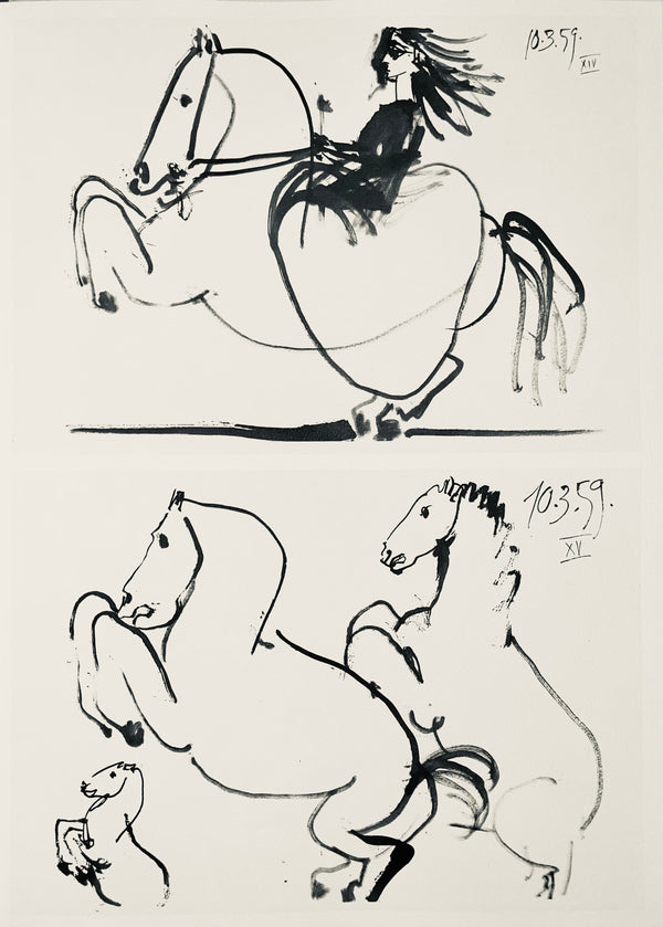 Pablo Picasso, Composition (Bloch 1276; Czwiklitzer 23), Toros y Toreros, Limited Edition Lithograph