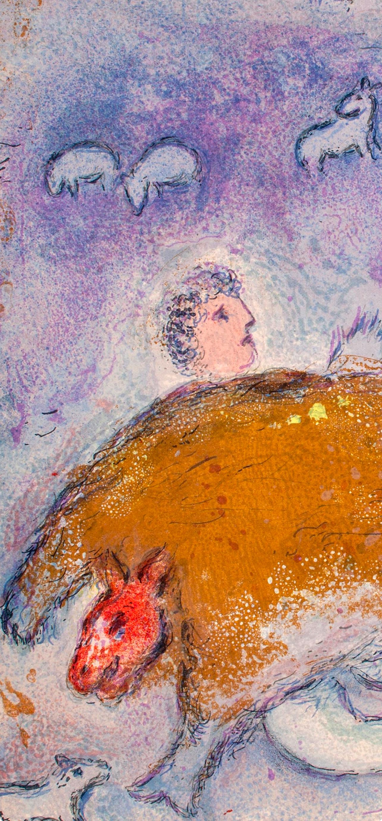 Marc Chagall, La Ruse de Dorcon, Daphnis et Chloé, Limited Edition Héliogravure