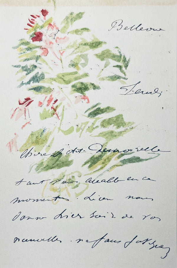 Édouard Manet, Composition, Édouard Manet, Letters with Aquarelles, Limited Edition Lithograph