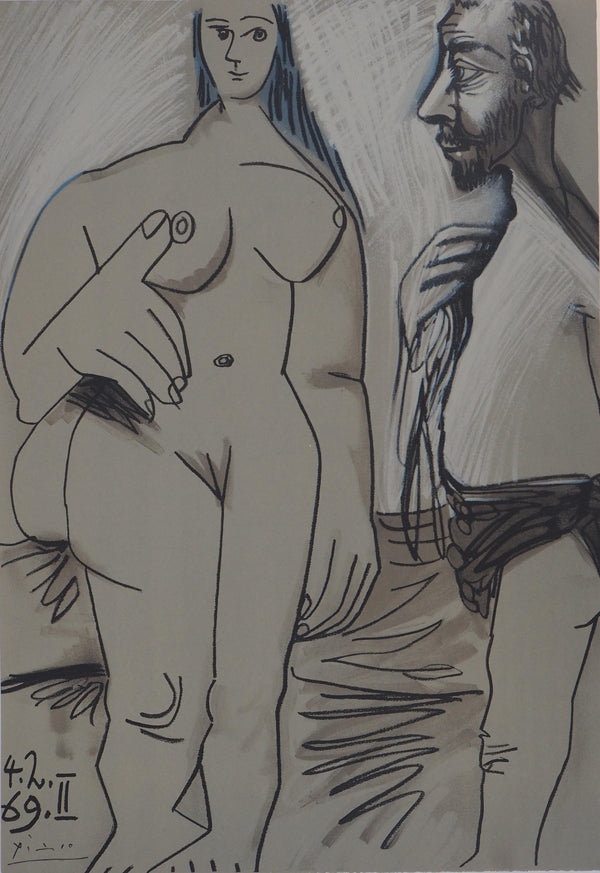 Pablo Picasso, Composition (Orozco 193-204), Au Baiser D'Avignon, Limited Edition Lithograph