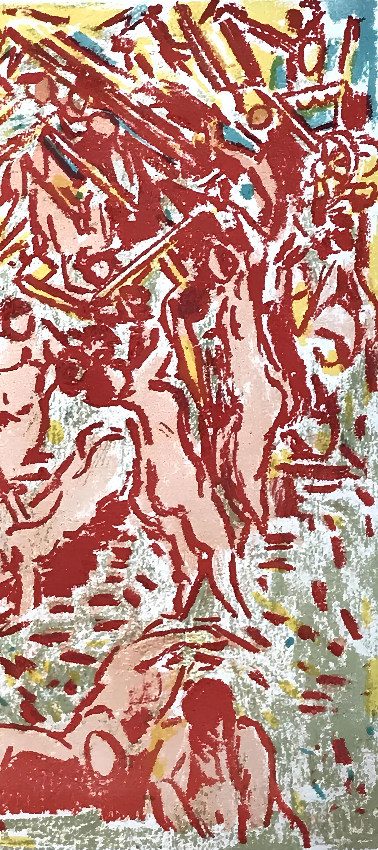 André Cottavoz, Composition, L'Odyssée, Limited Edition Lithograph