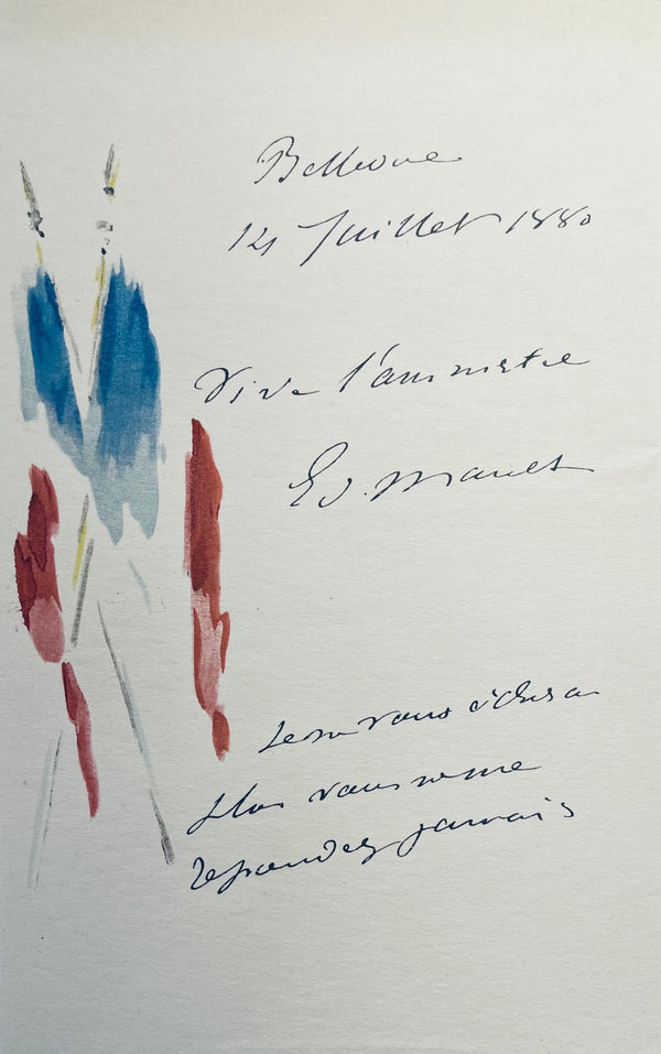 Édouard Manet, Composition, Édouard Manet, Letters with Aquarelles, Limited Edition Lithograph