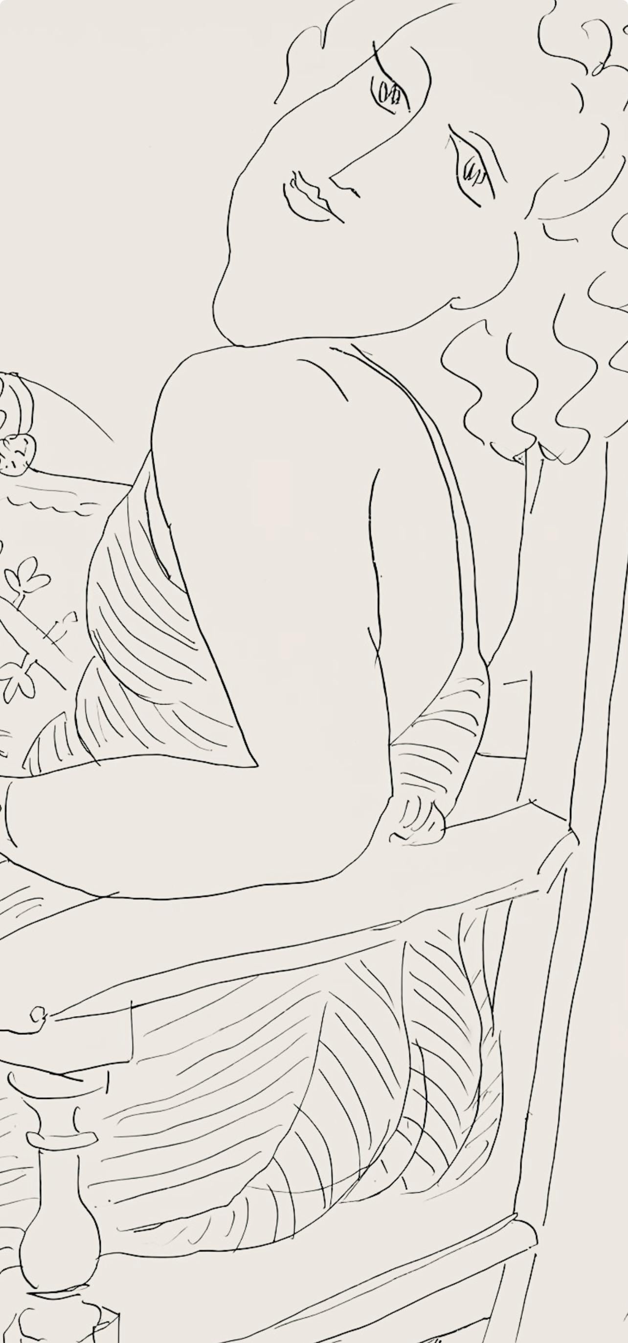 Henri Matisse, Série P, var. 6 (Duthuit 9), Henri Matisse, Dessins, Thèmes et variations, Limited Edition Lithograph