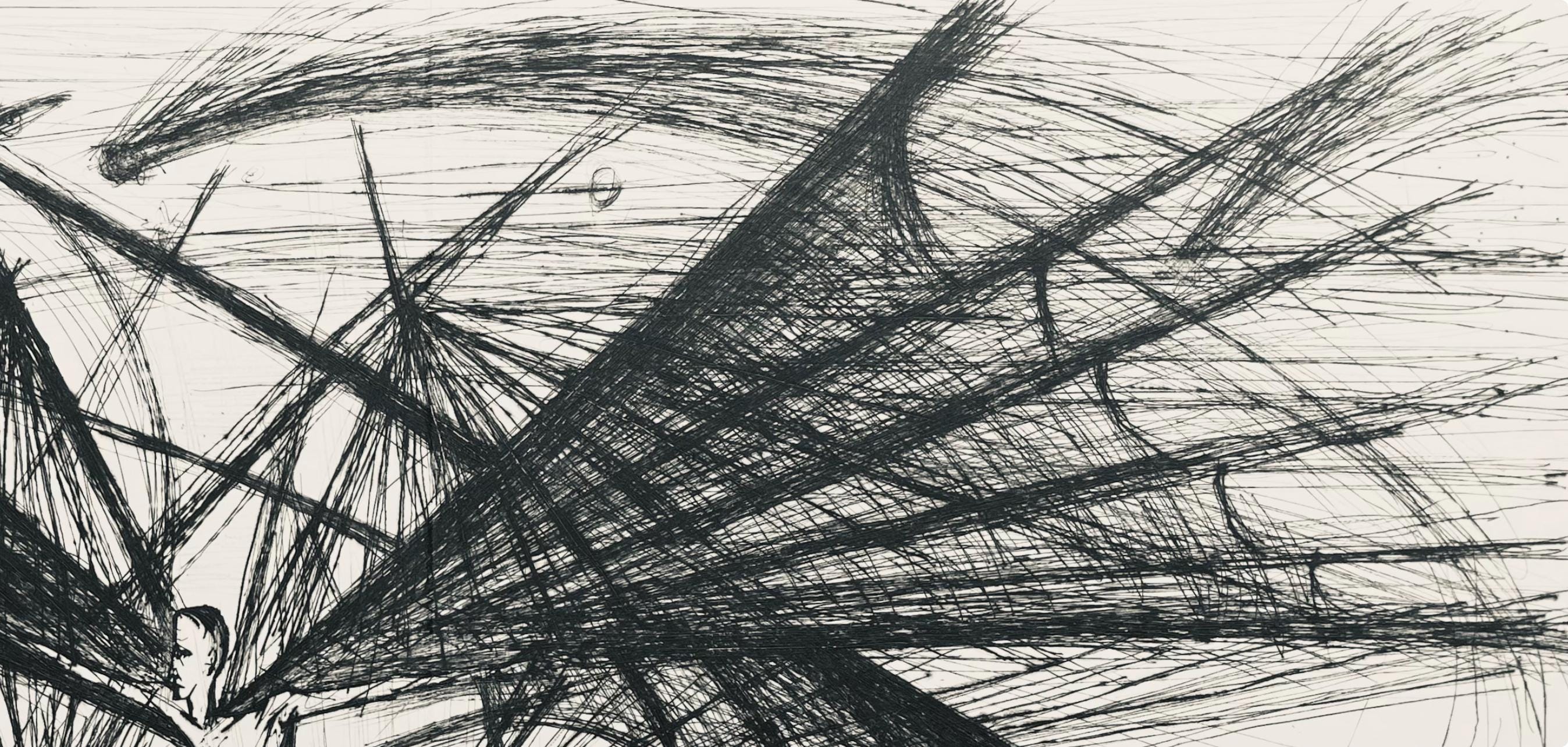 Bernard Buffet, Composition (Reinz 208-222), Voyages Fantastiques, Limited Edition Etching