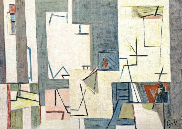 Geer van Velde, Composition, Derrière le miroir, Limited Edition Lithograph