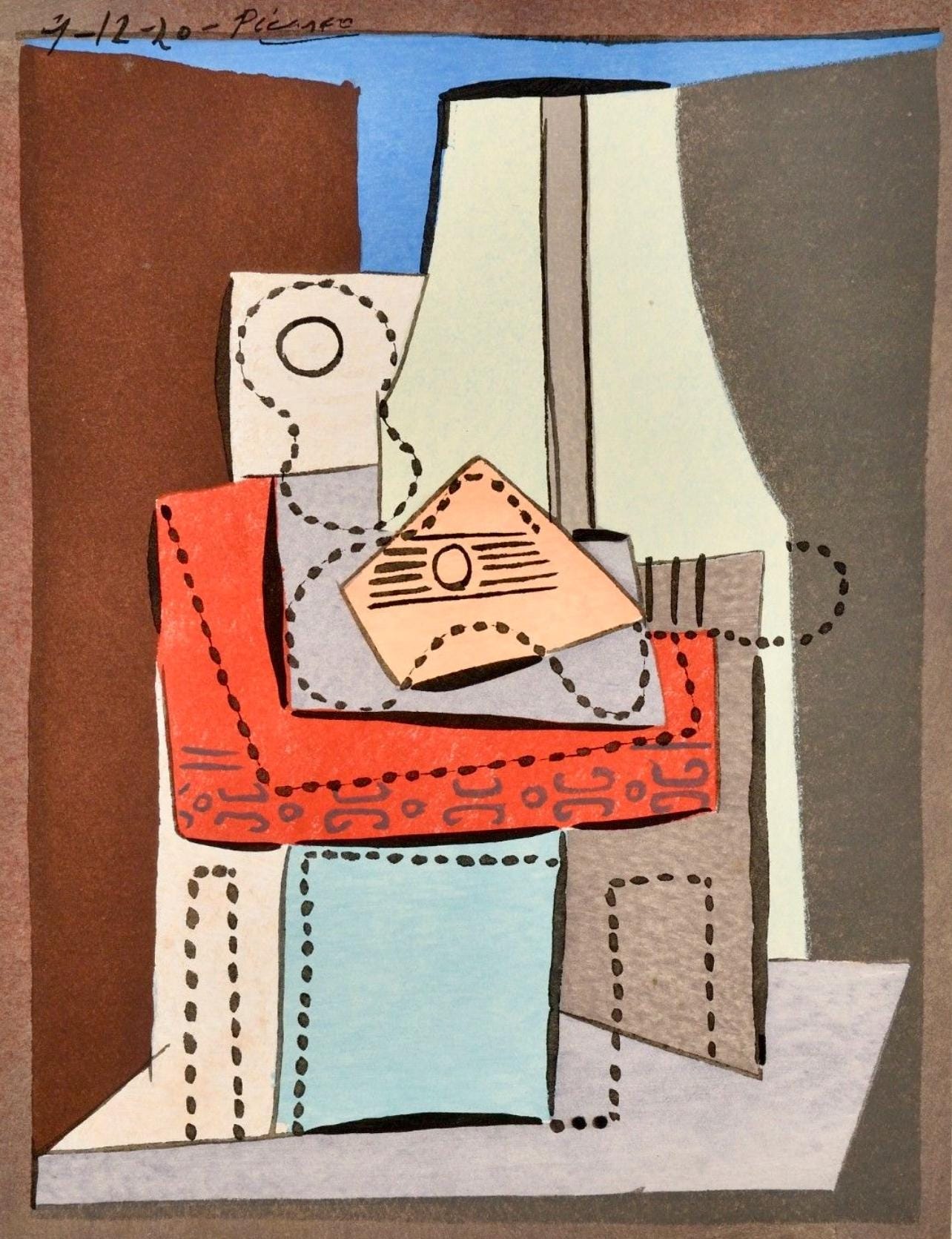 Pablo Picasso, Composition (Cramer 15; Bloch 56), Picasso, Oeuvres 1920-1926, Limited Edition Lithograph