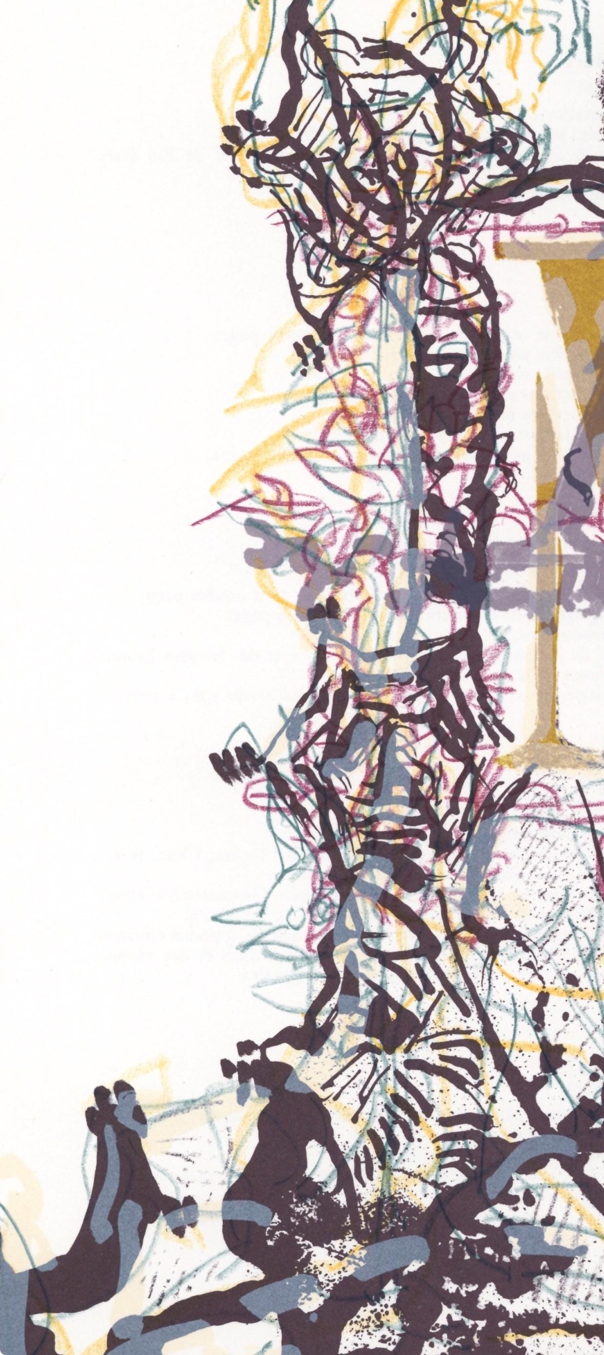Jean-Paul Riopelle, Composition, Hommage à Aimé et Marguerite Maeght, Derrière le miroir, Limited Edition Lithograph