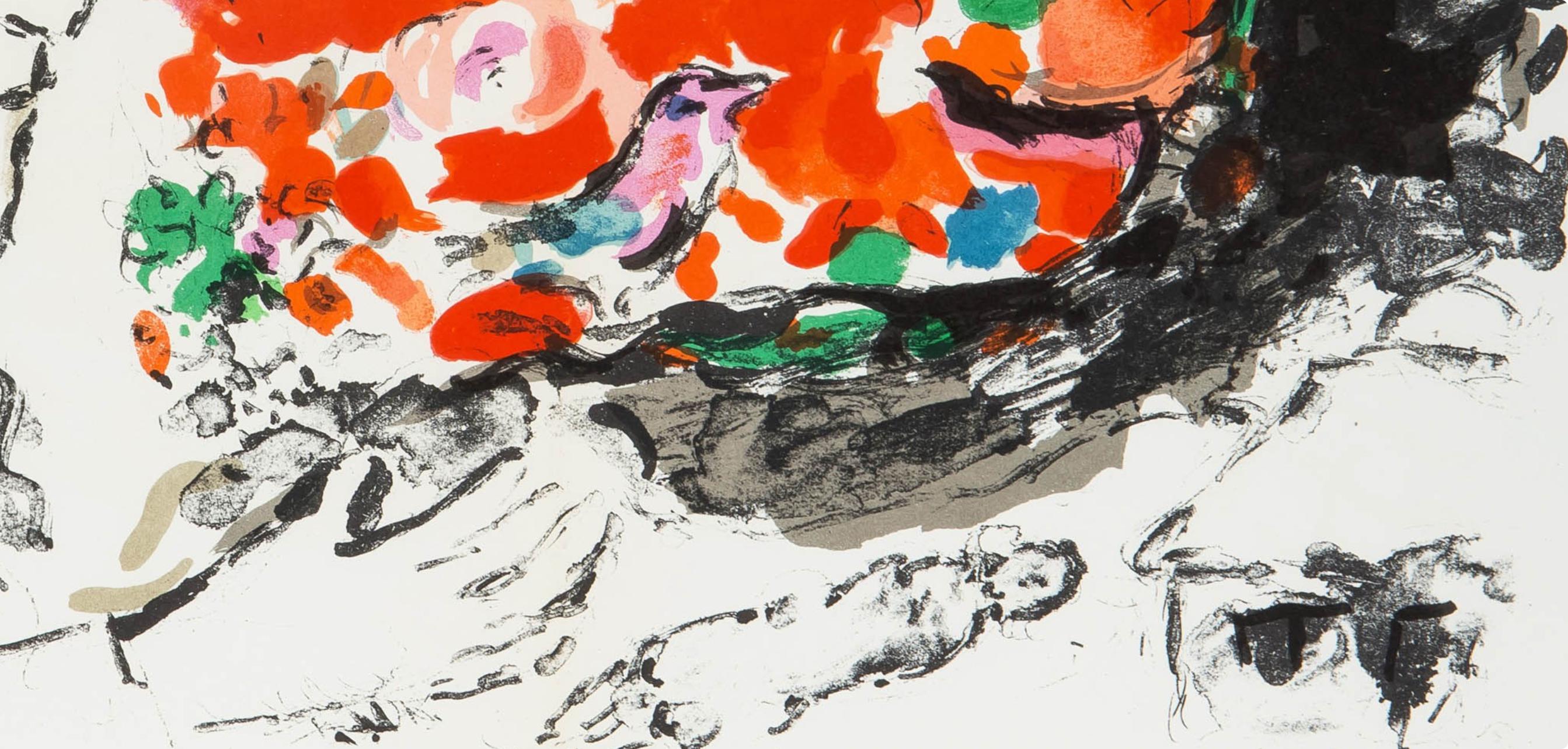 Marc Chagall, Composition (Cramer 91; Mourlot 651), Derrière le miroir, Limited Edition Lithograph