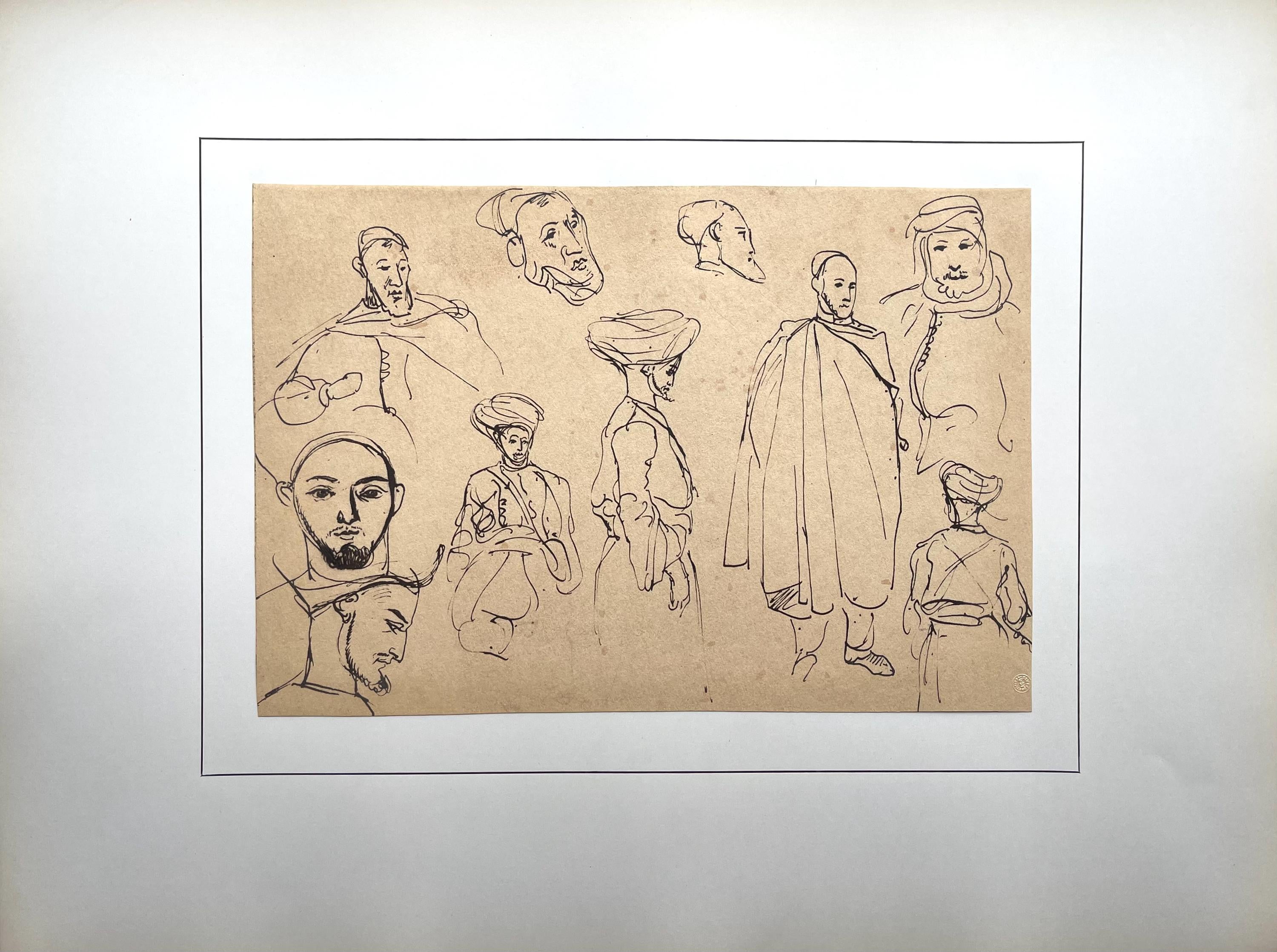 Eugène Delacroix, Composition, Trente et un Dessins et Aquarelles du Maroc, Limited Edition Lithograph