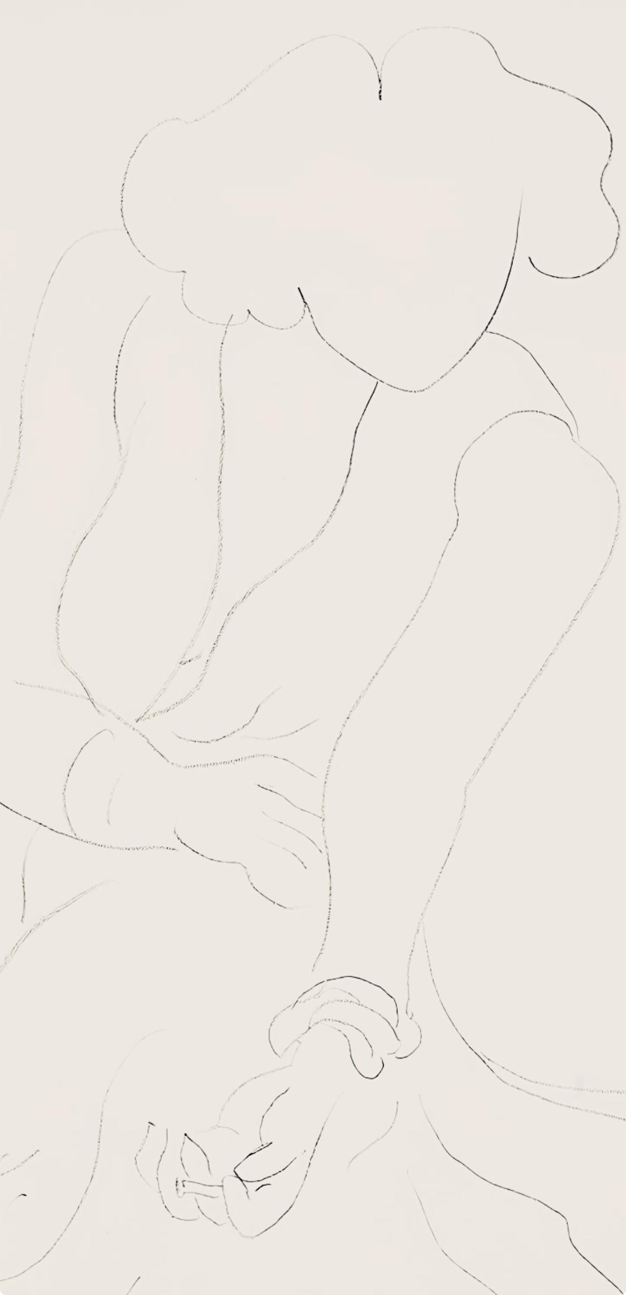 Henri Matisse, Série E, var. 3 (Duthuit 9), Henri Matisse, Dessins, Thèmes et variations, Limited Edition Lithograph