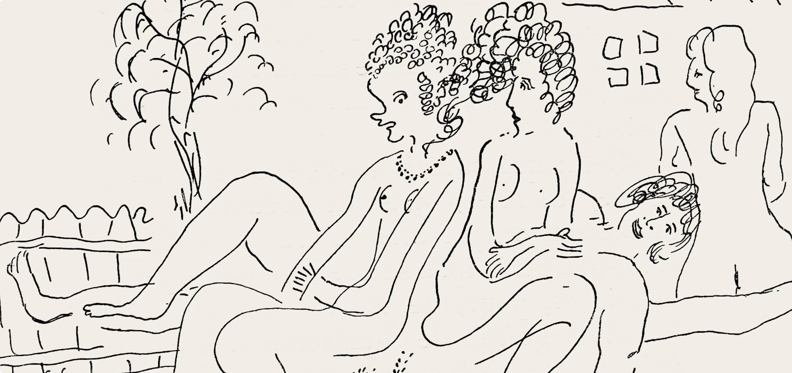 Marc Chagall, Composition, Suite Provinciale avec 92 dessins inédits de Marc Chagall, Limited Edition Lithograph