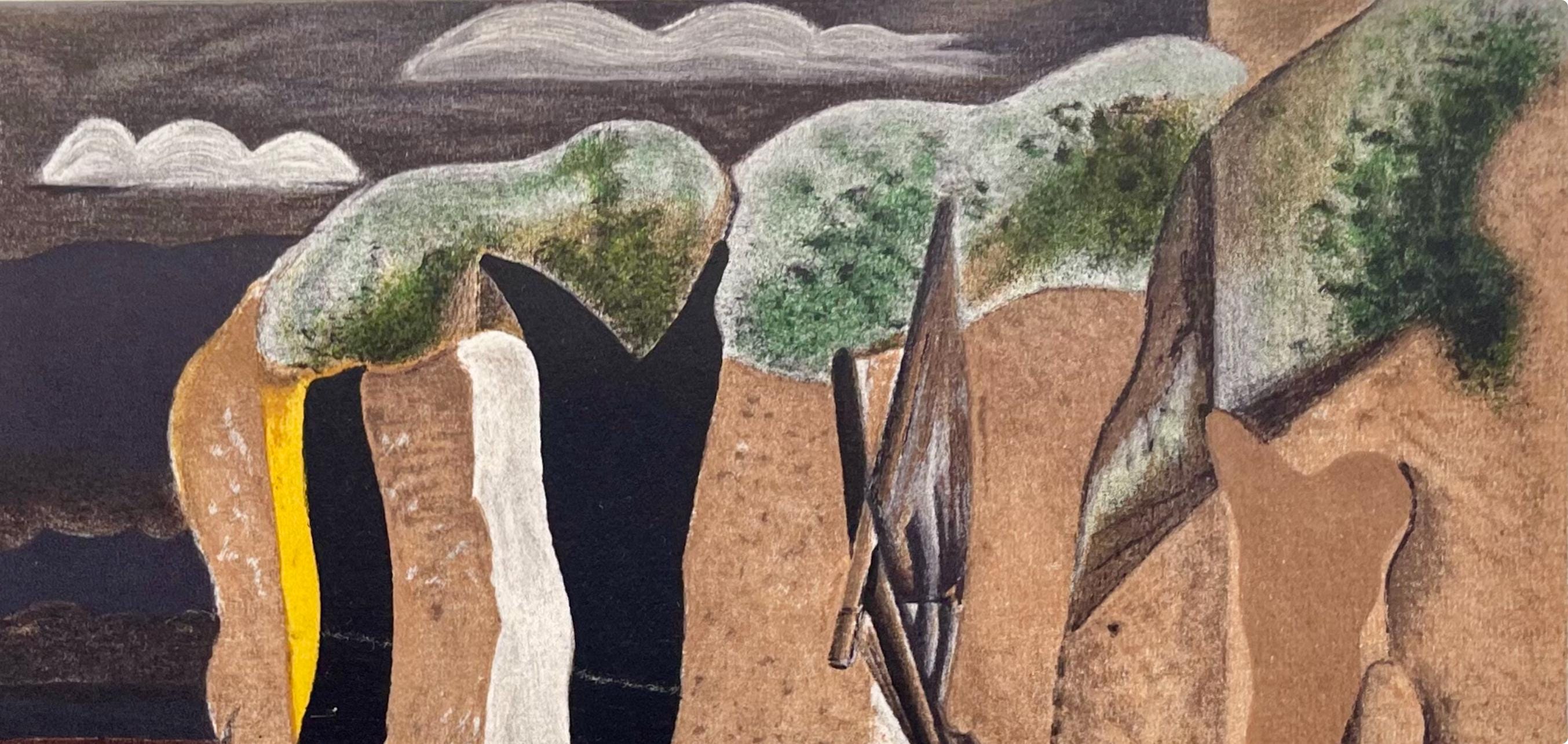 Georges Braque, Les falaises, Varengeville, Limited Edition Lithograph