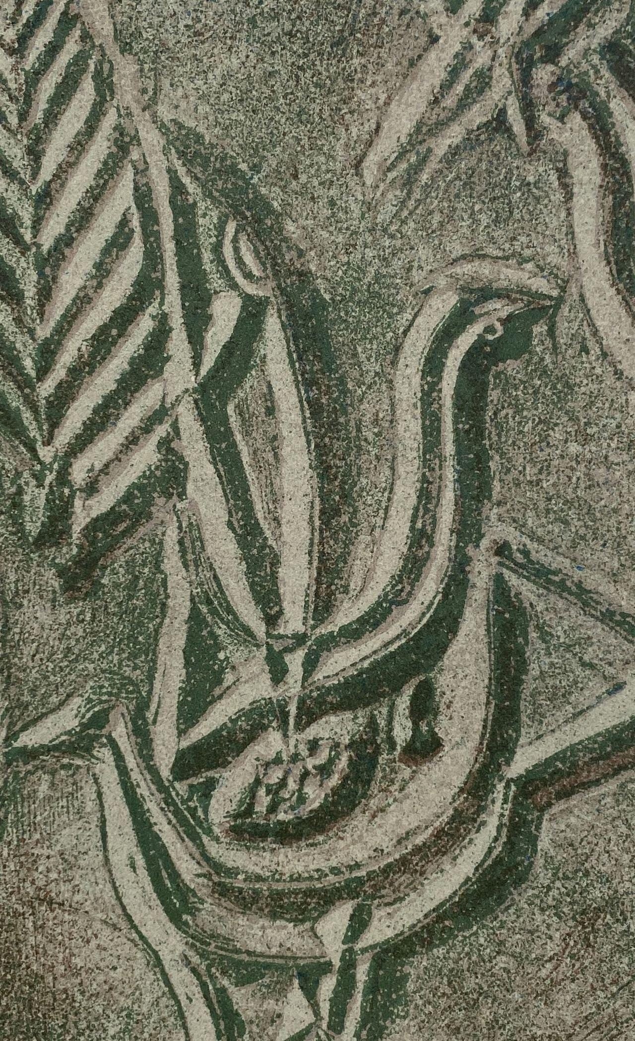 Georges Braque, L'oiseau sous l'étoile, Derrière le miroir, Limited Edition Lithograph
