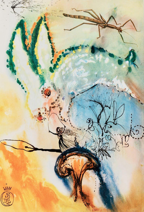 Salvador Dalí, Composition (Field 69-5, A-M), Alice's Adventures in Wonderland, Limited Edition Héliogravure