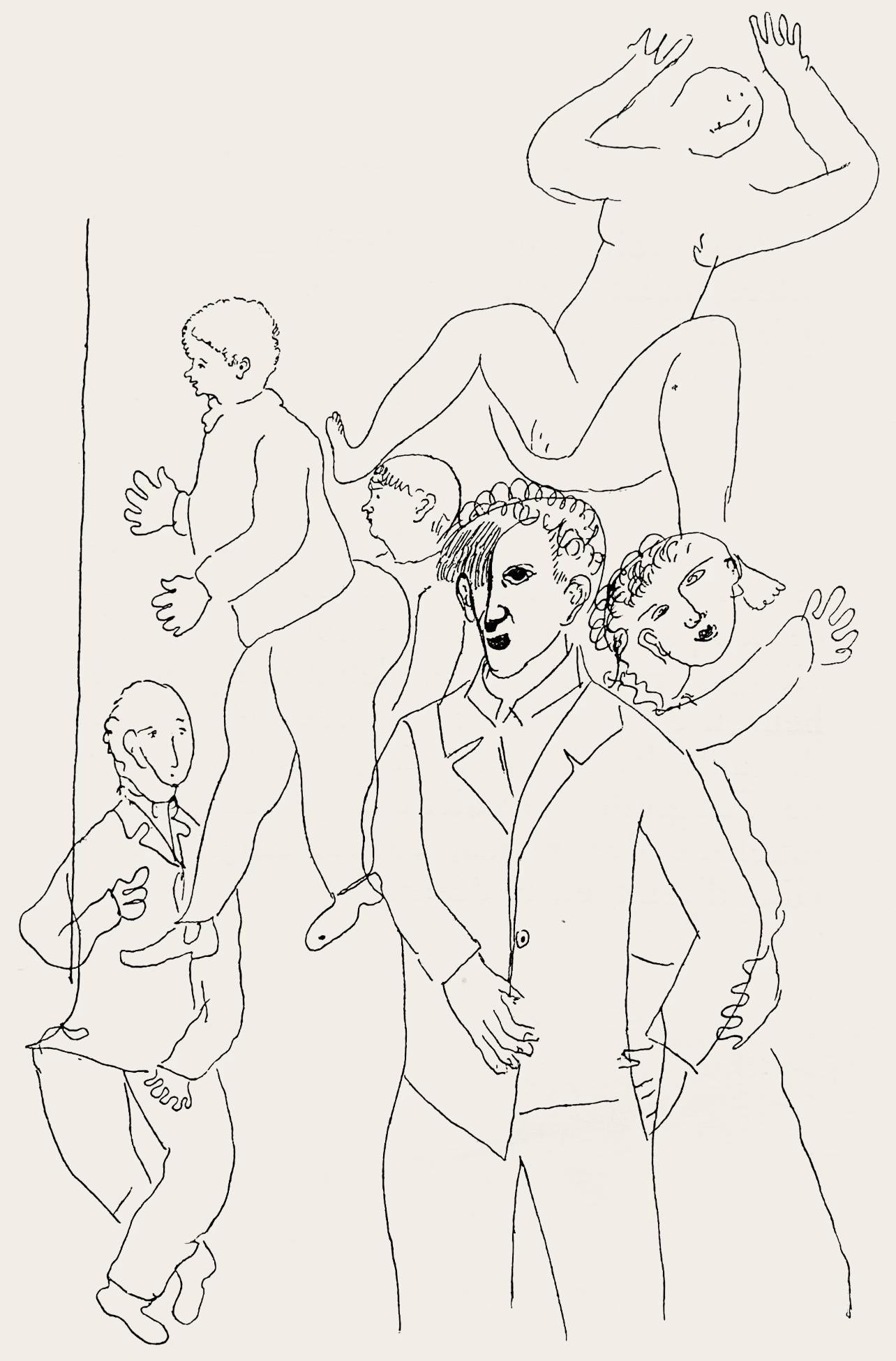 Marc Chagall, Composition, Suite Provinciale avec 92 dessins inédits de Marc Chagall, Limited Edition Lithograph