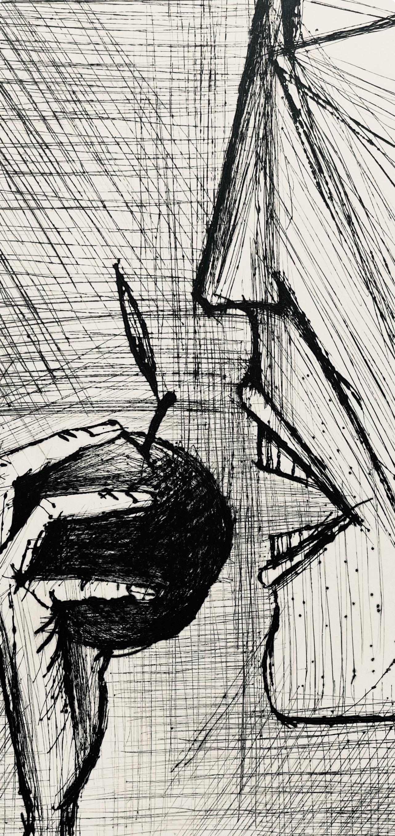 Bernard Buffet, Composition (Reinz 208-222), Voyages Fantastiques, Limited Edition Etching