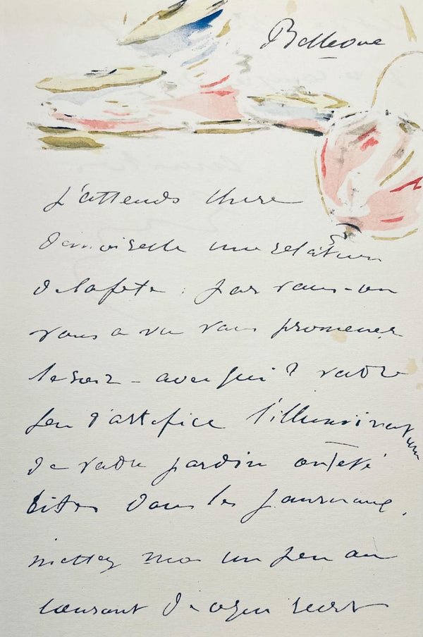 Édouard Manet, Composition, Édouard Manet, Letters with Aquarelles, Limited Edition Lithograph