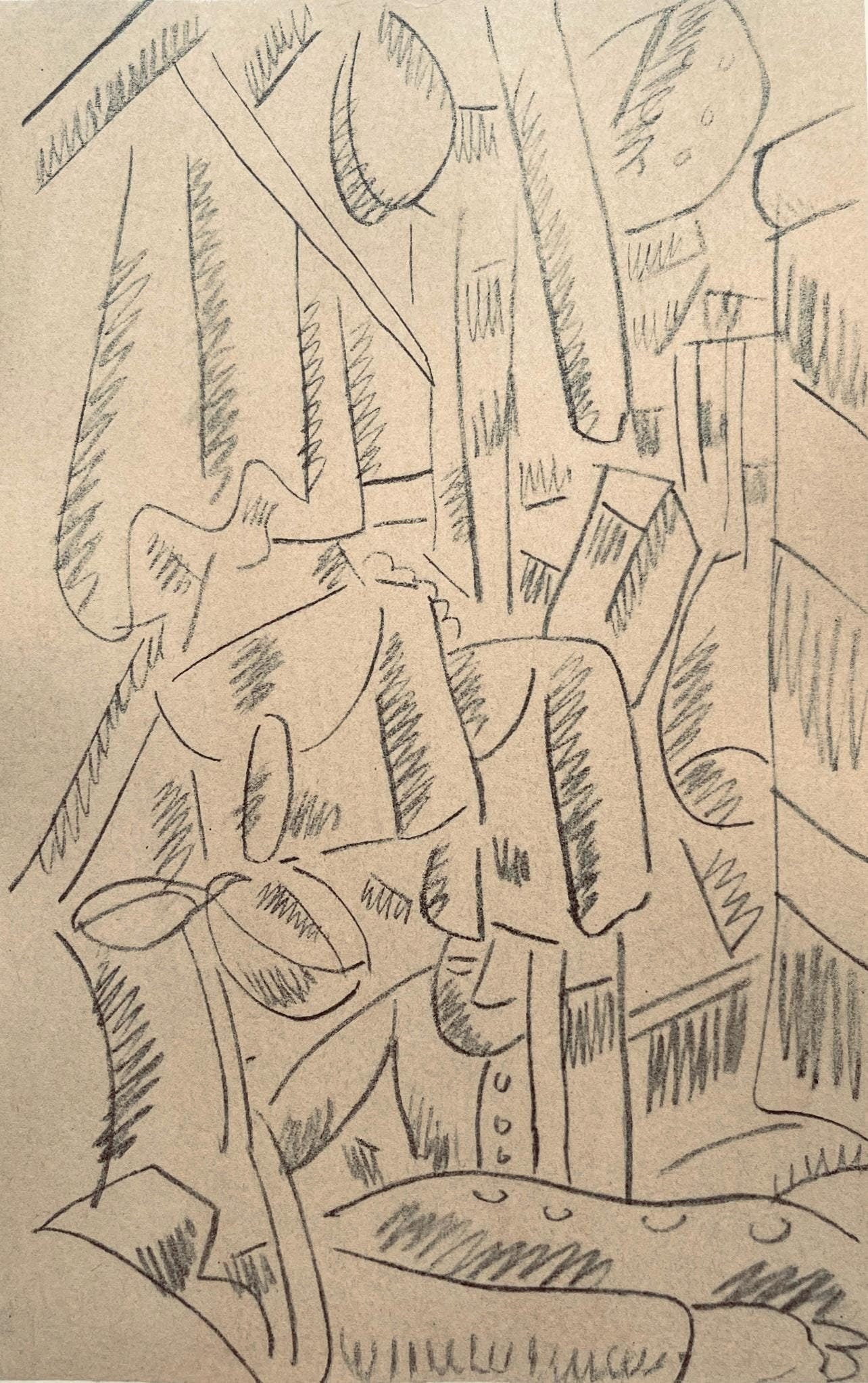 Fernand Léger, Soldats Dans Une Maison En Ruines, Fernand Léger, Dessins de Guerre, Limited Edition Lithograph