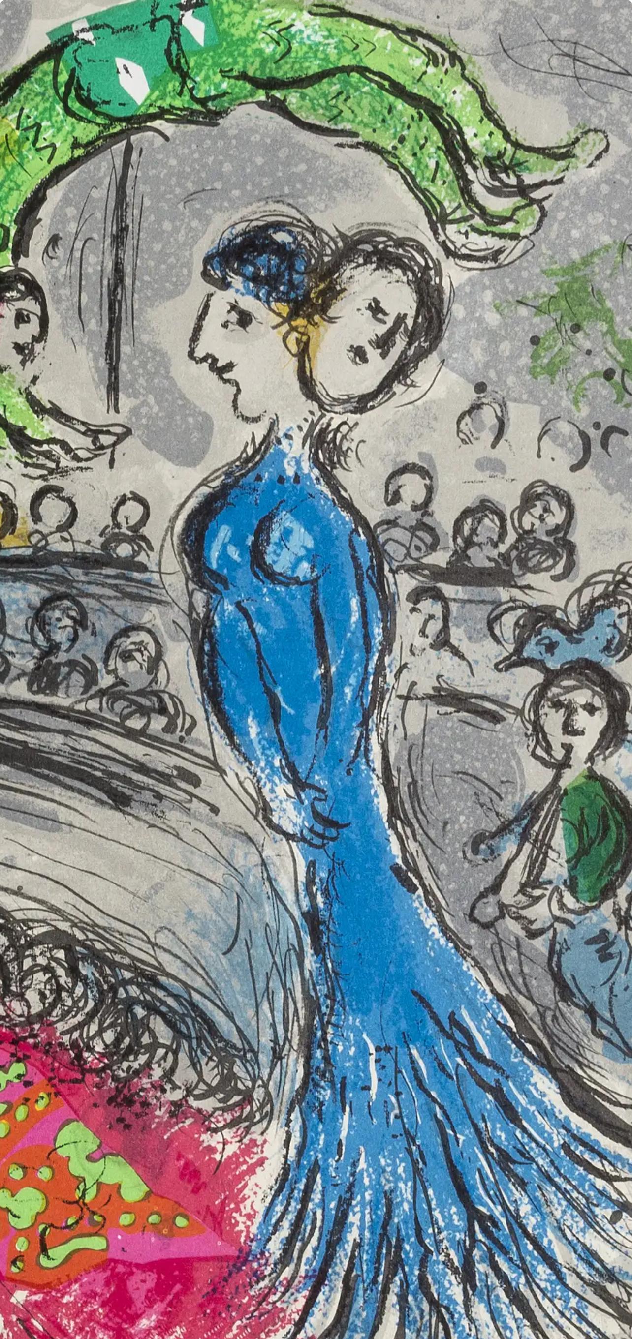 Marc Chagall, Composition (Cramer 110; Mourlot 945), Derrière le miroir, Limited Edition Lithograph