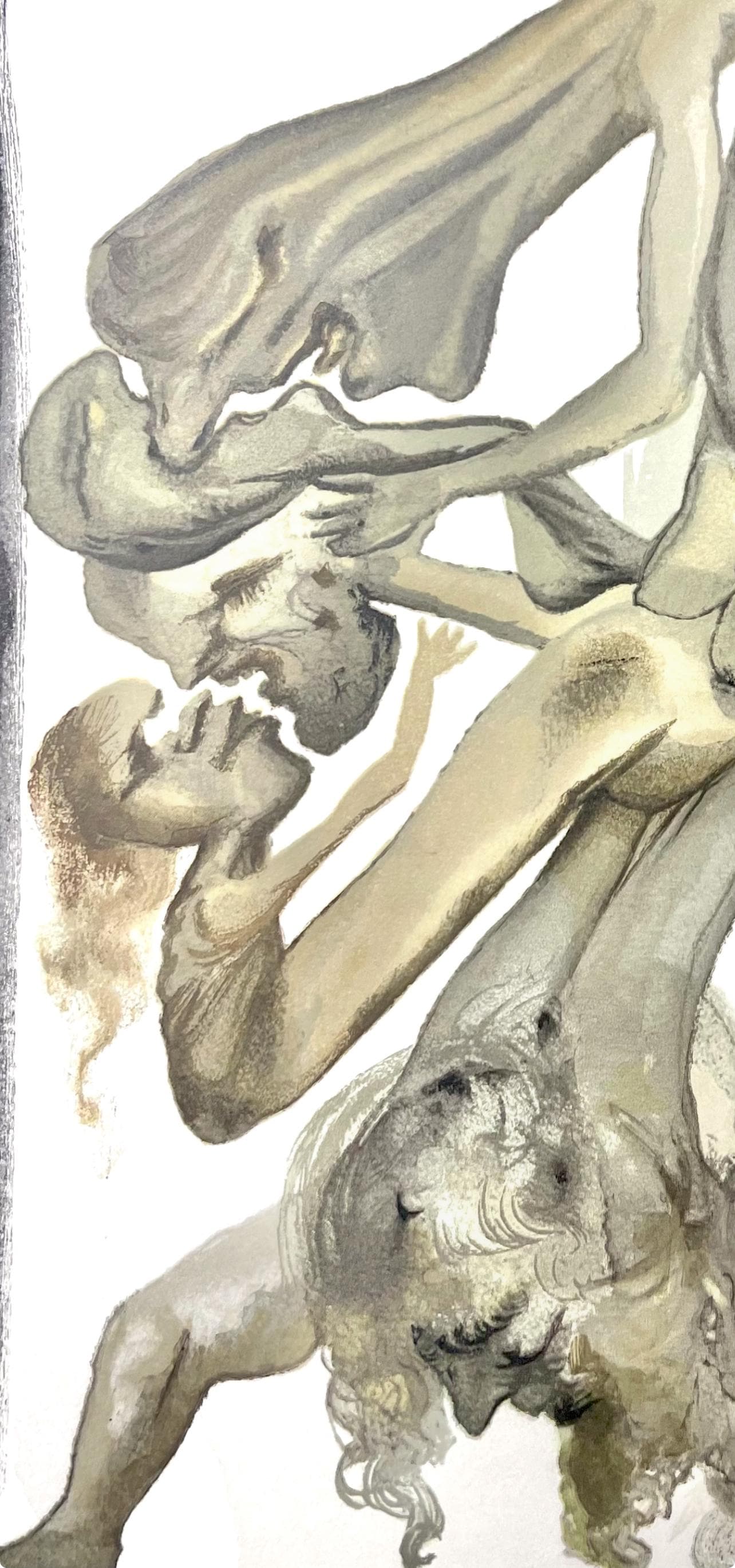 Salvador Dali, Hölle IV (Field 189-200; Michler/Löpsinger 1039-1138), Die Göttliche Komödie, Signed, Limited Edition Woodcut