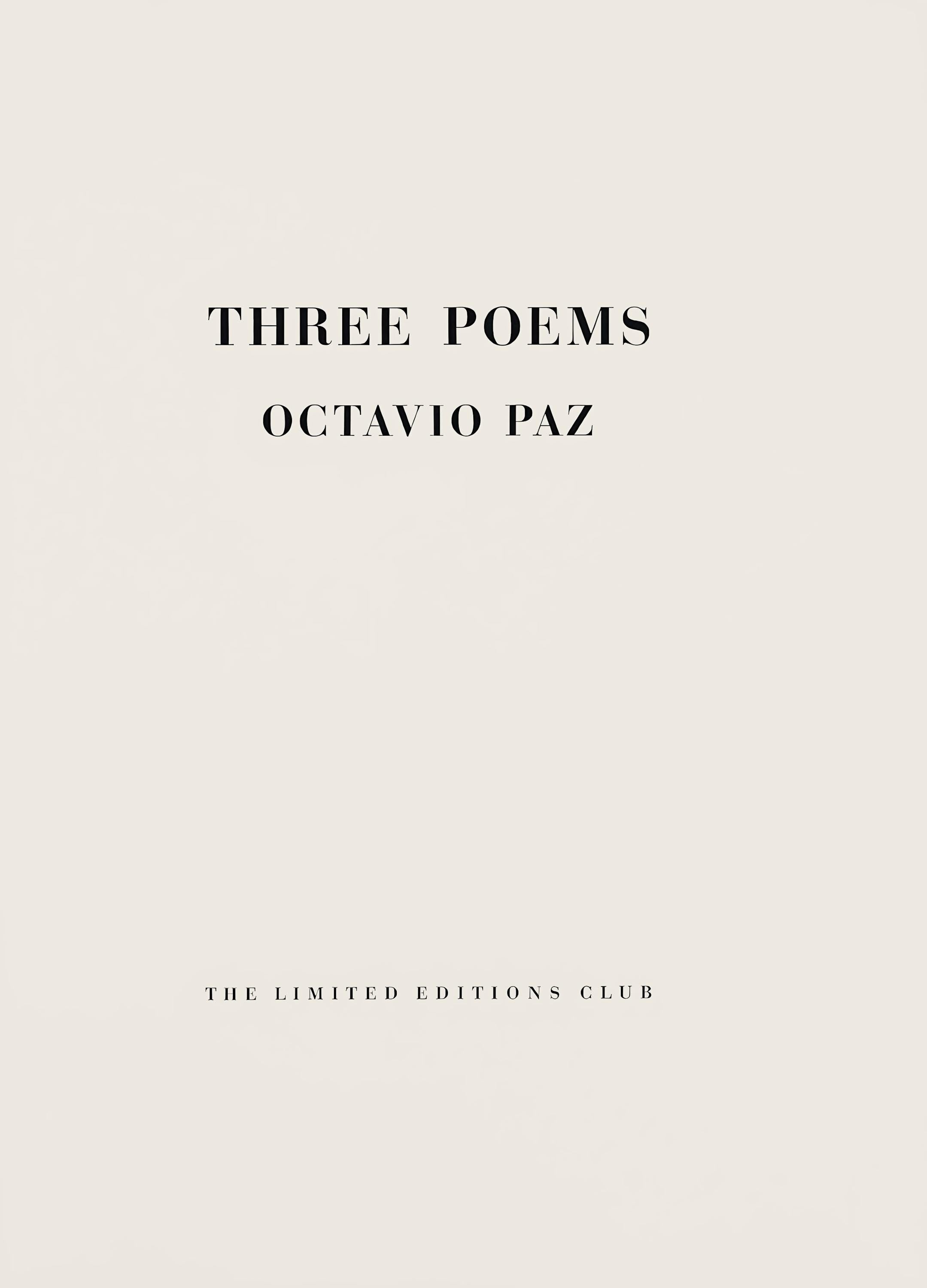Robert Motherwell, Wind (Belknap 354-380; Engberg/Banach 415-441), Three Poems, Limited Edition Lithograph