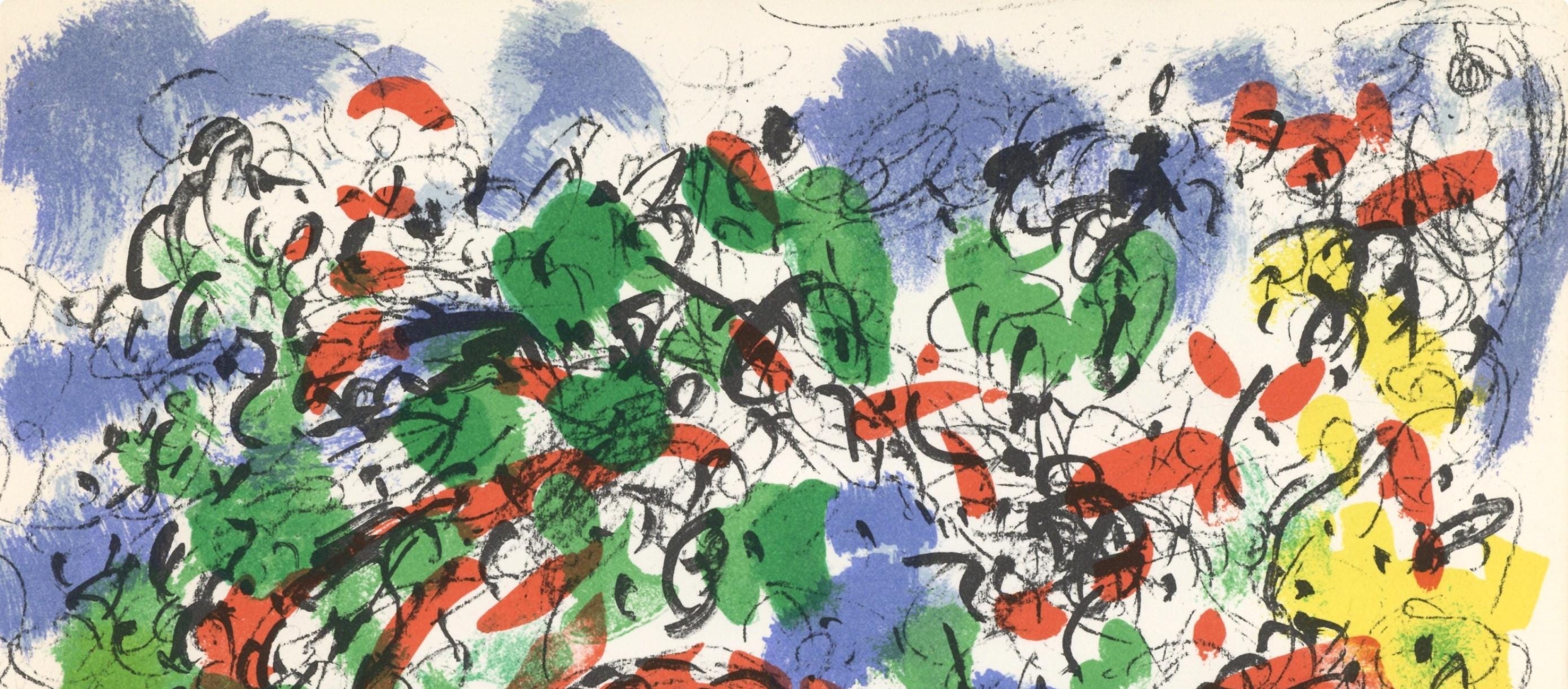 Marc Chagall, Composition (Cramer 91; Mourlot 650), Derrière le miroir, Limited Edition Lithograph