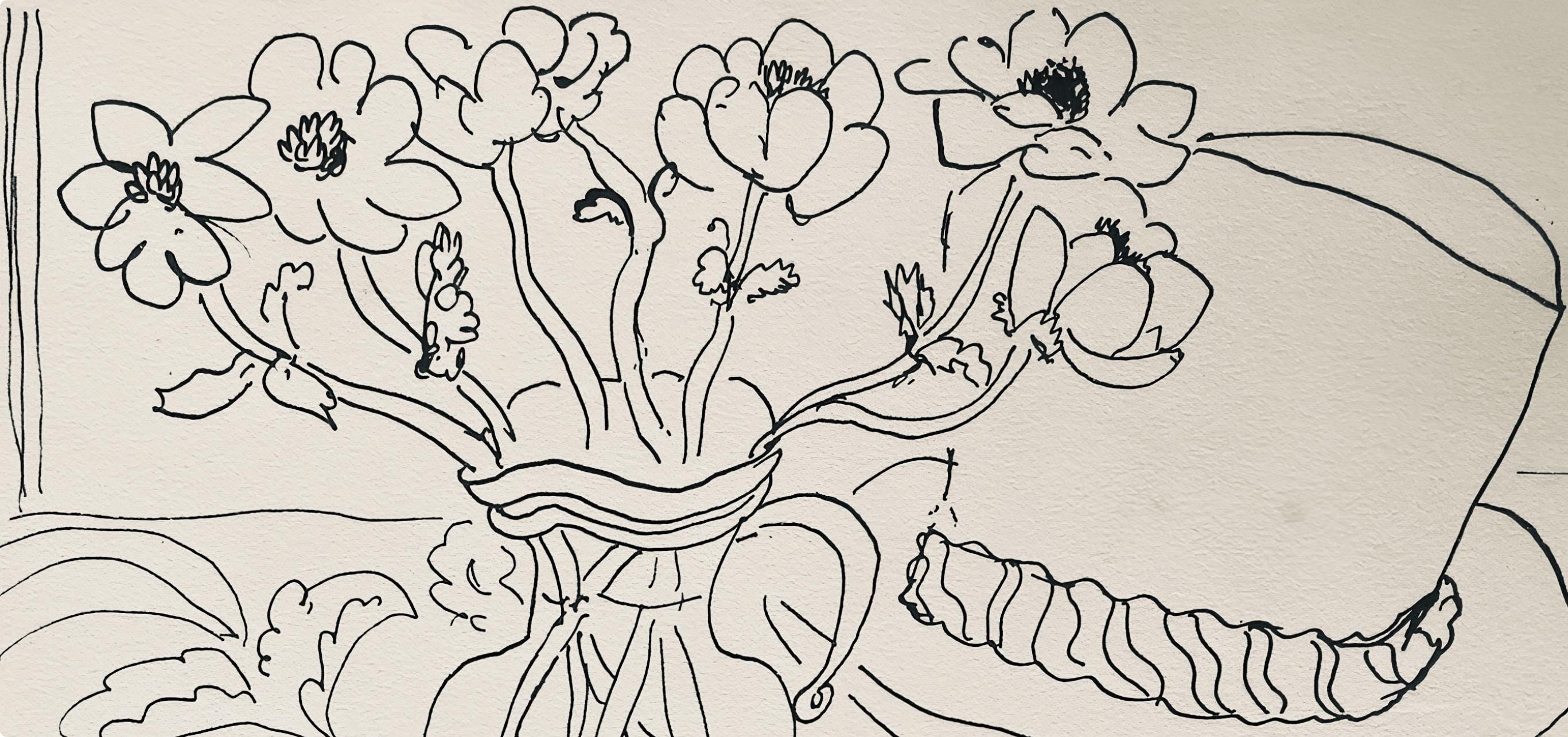Henri Matisse, Composition, Dessins de Matisse, Hommage nº2, Limited Edition Lithograph